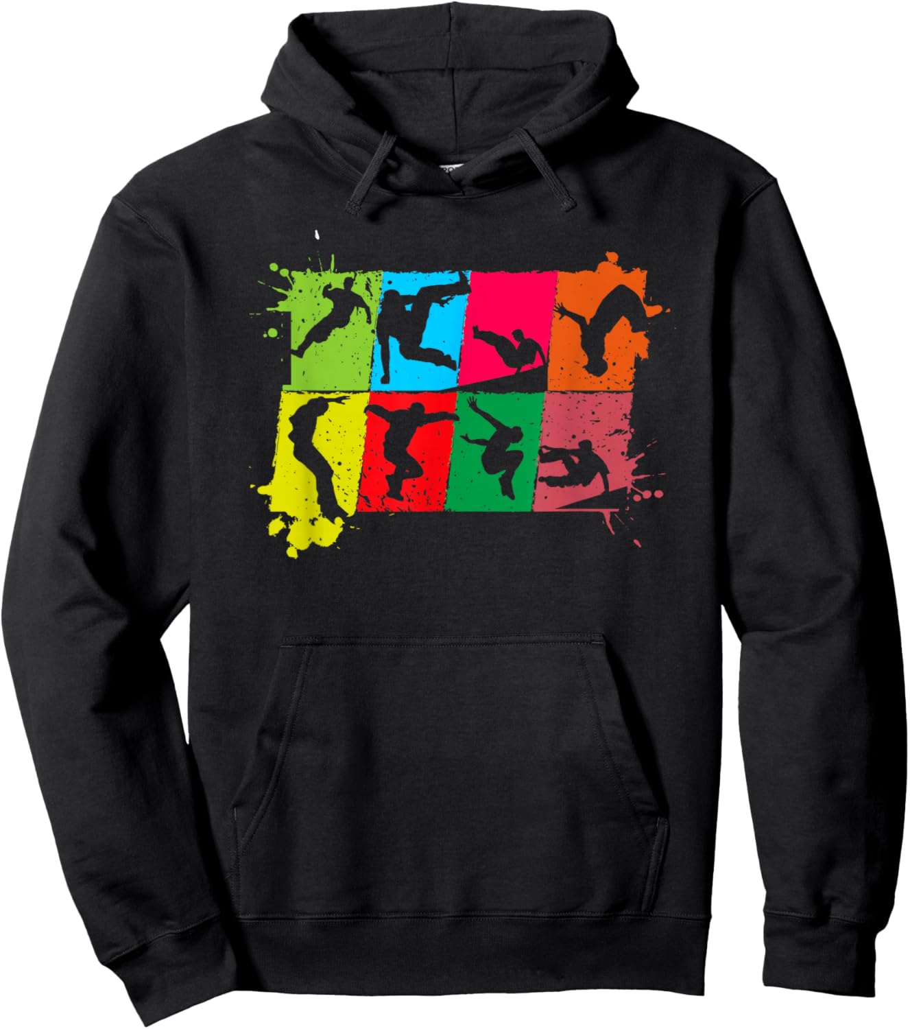 Freerunning Parkour Jump Obstacle Course Parkour Hoodie - Hoodie | Black