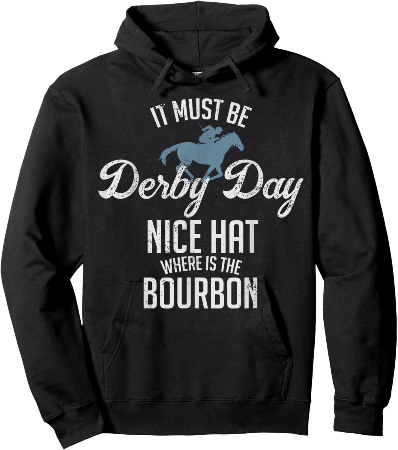 Funny Derby Day and Mint Juleps, Kentucky Horse Racing Hoodie - Hoodie | Black