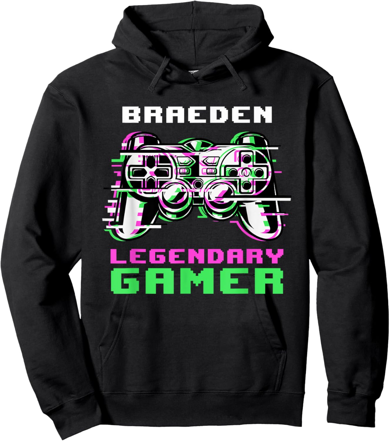 Braeden - Legendary Gamer - Personalized Hoodie - Hoodie | Black