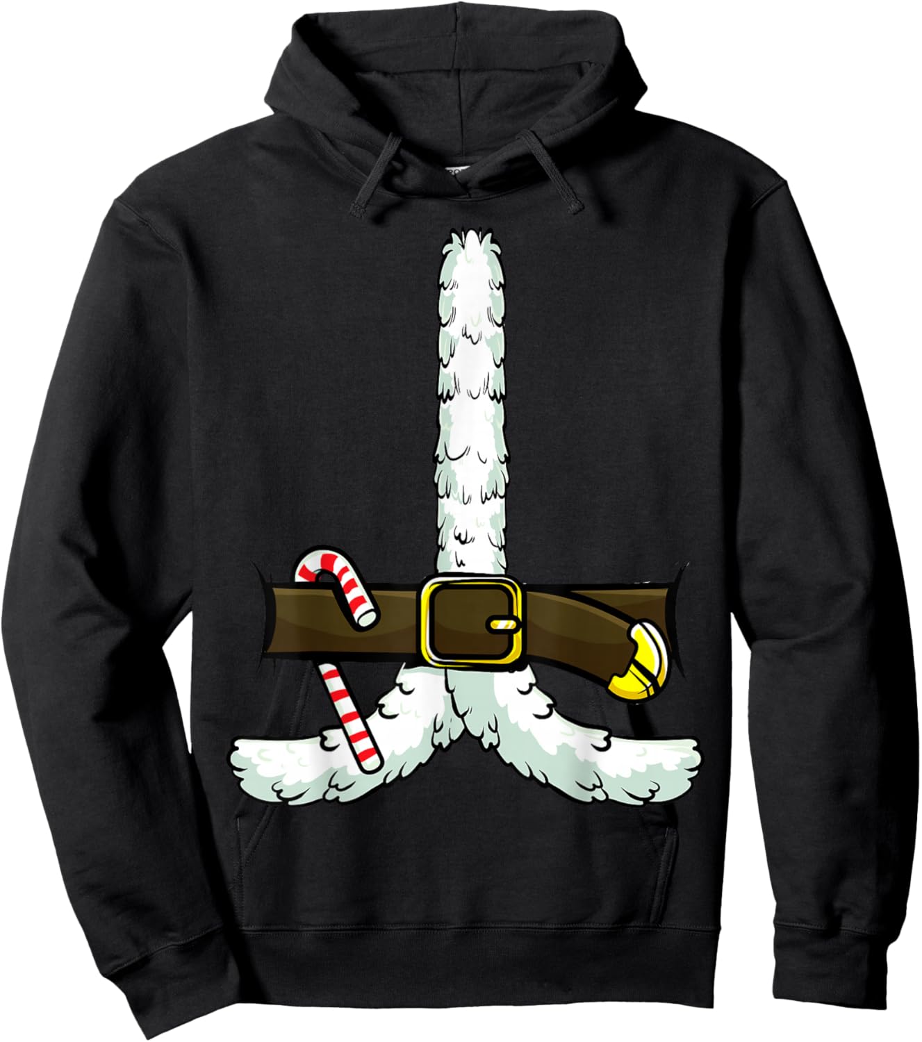 Santa Claus Costume Novelty Christmas Matching Men Women Kid Hoodie - Hoodie | Black