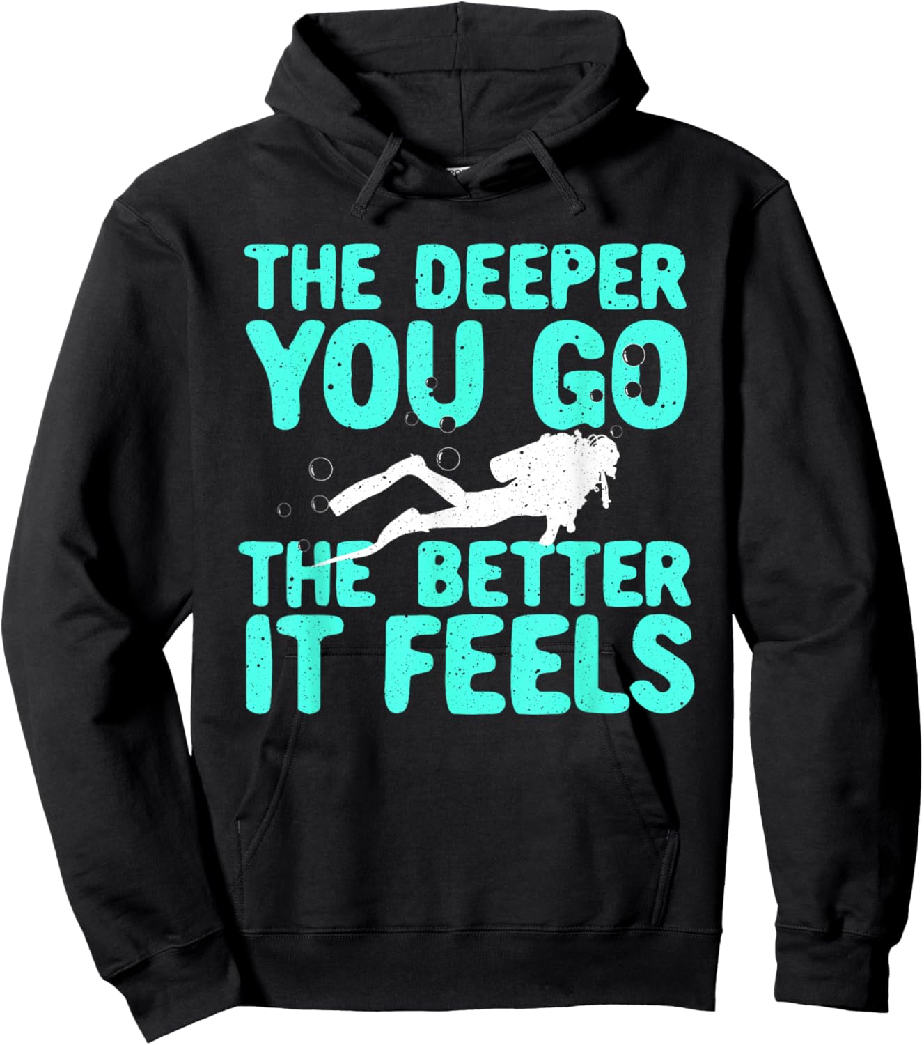 Funny Scuba Diving Themed Design Women Scuba Dive Hoodie - Hoodie | Black