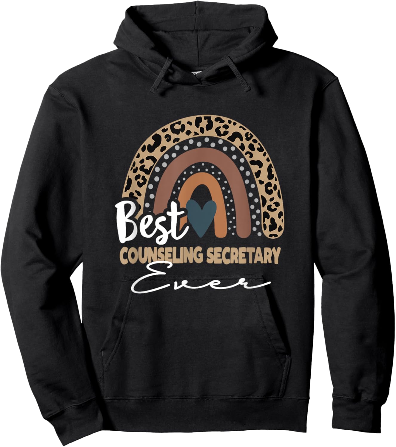 Back To School Boho Rainbow, counseling secretary Hoodie - Hoodie | Black