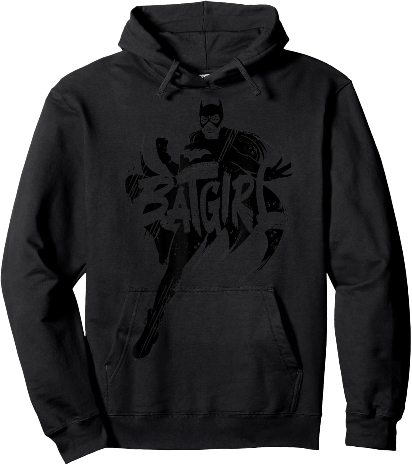 DC Comics Batman Batgirl Text Silhouette Hoodie - Hoodie | Black