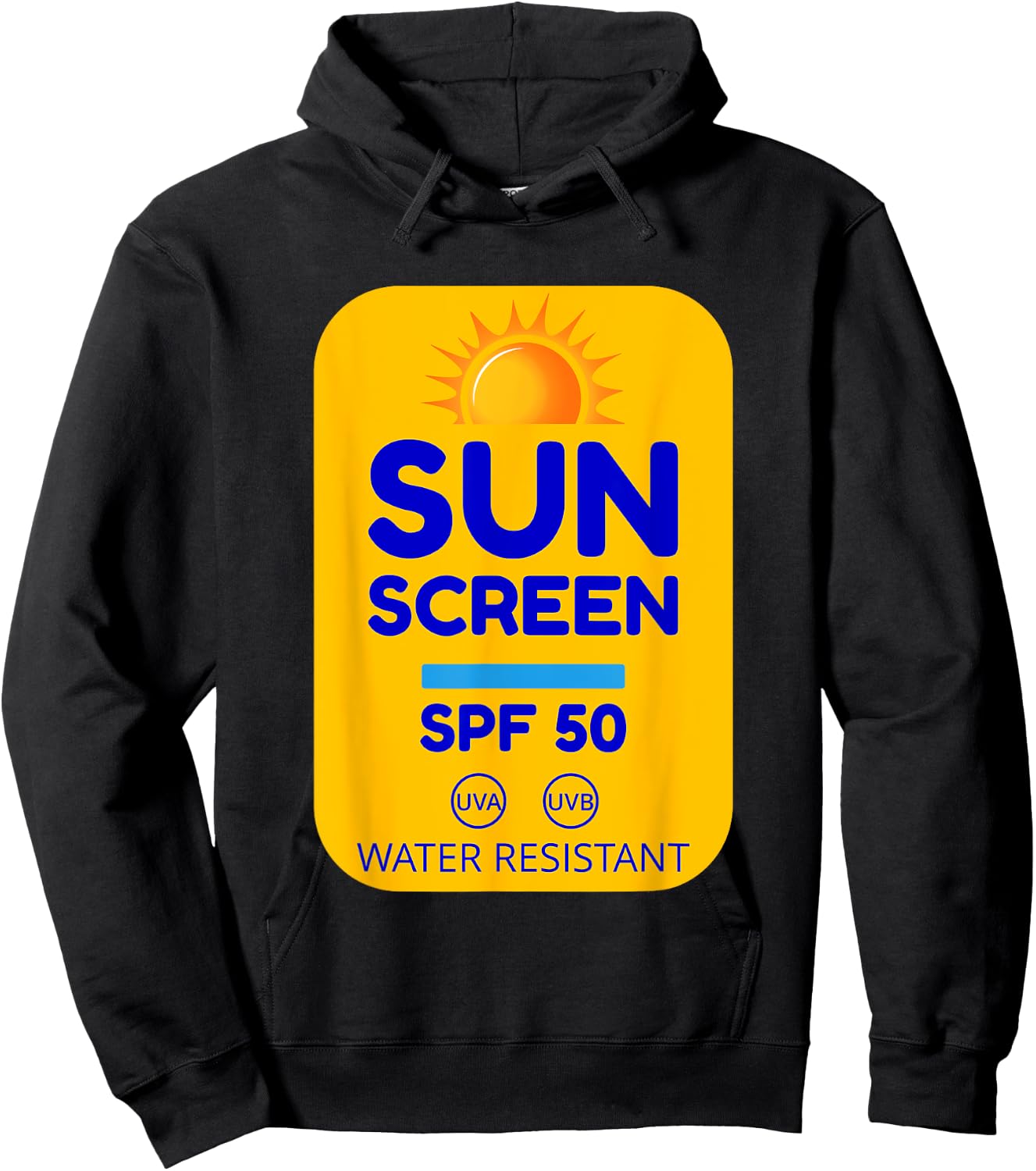 Sunscreen costume suntan lotion tube costume sunscreen Hoodie - Hoodie | Black