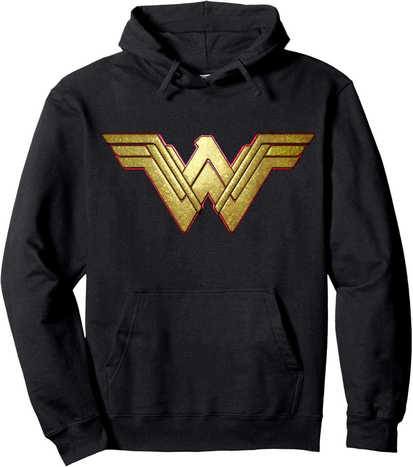 DC Wonder Woman Logo 3D Paisley Hoodie - Hoodie | Black