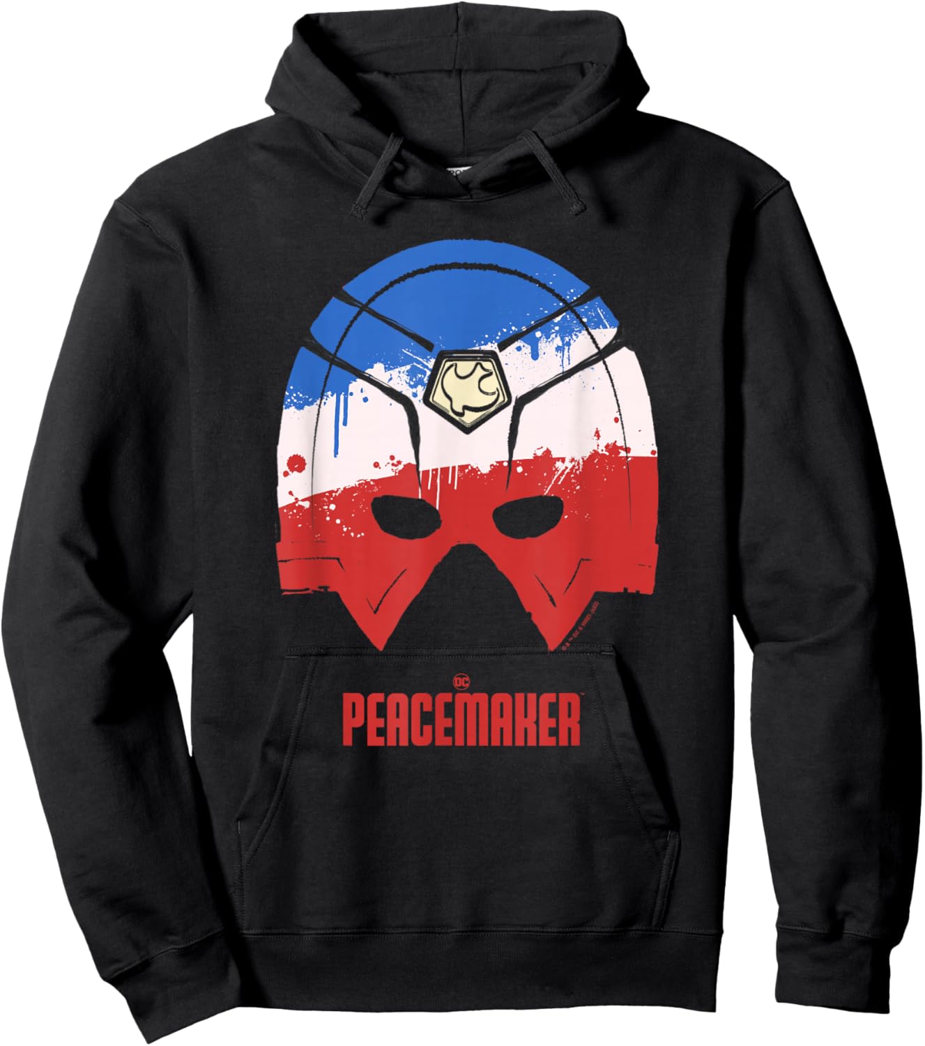 Peacemaker Americana Painted Helmet Hoodie - Hoodie | Black