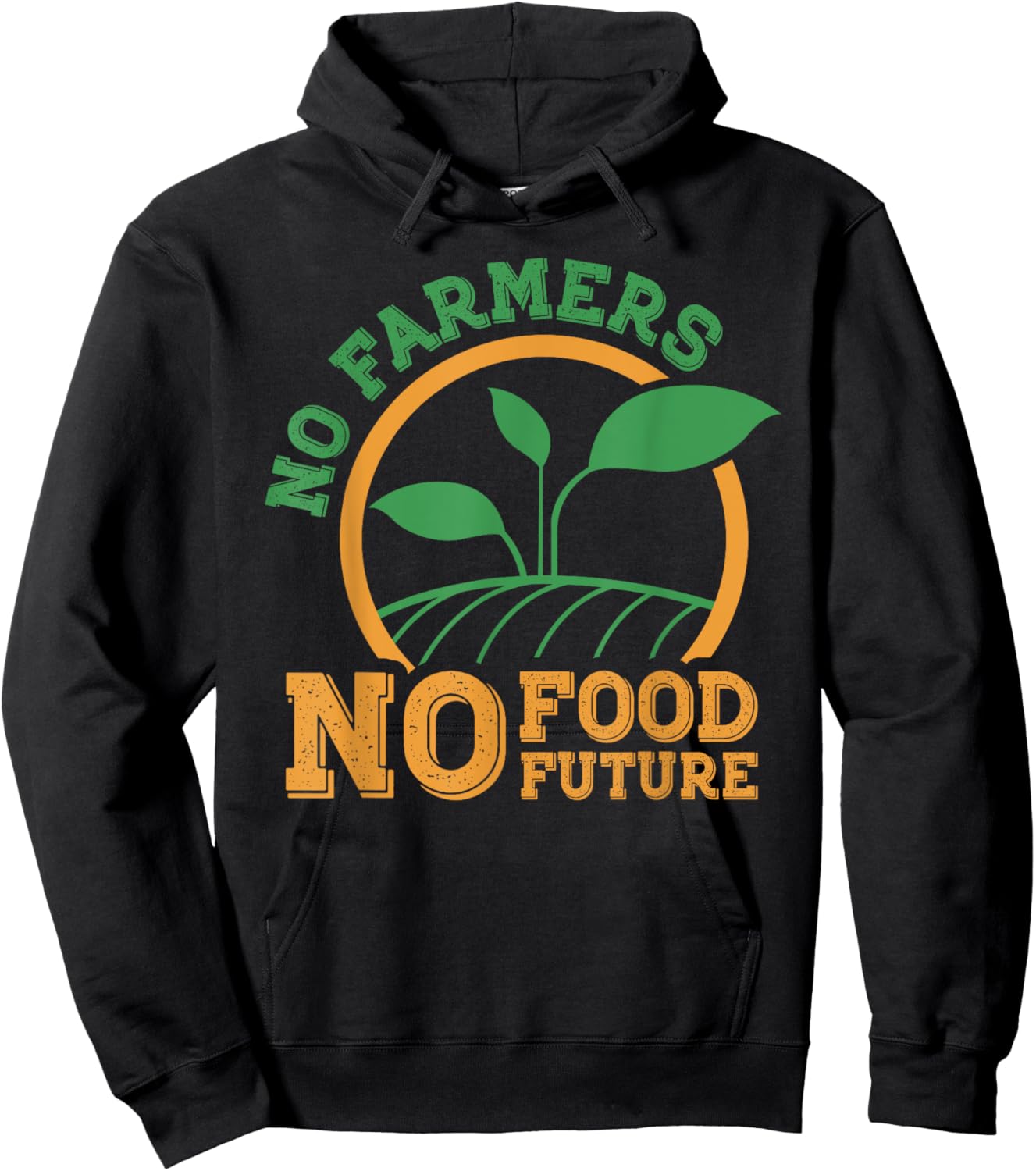 No Farmers No Food No Future Hoodie - Hoodie | Black