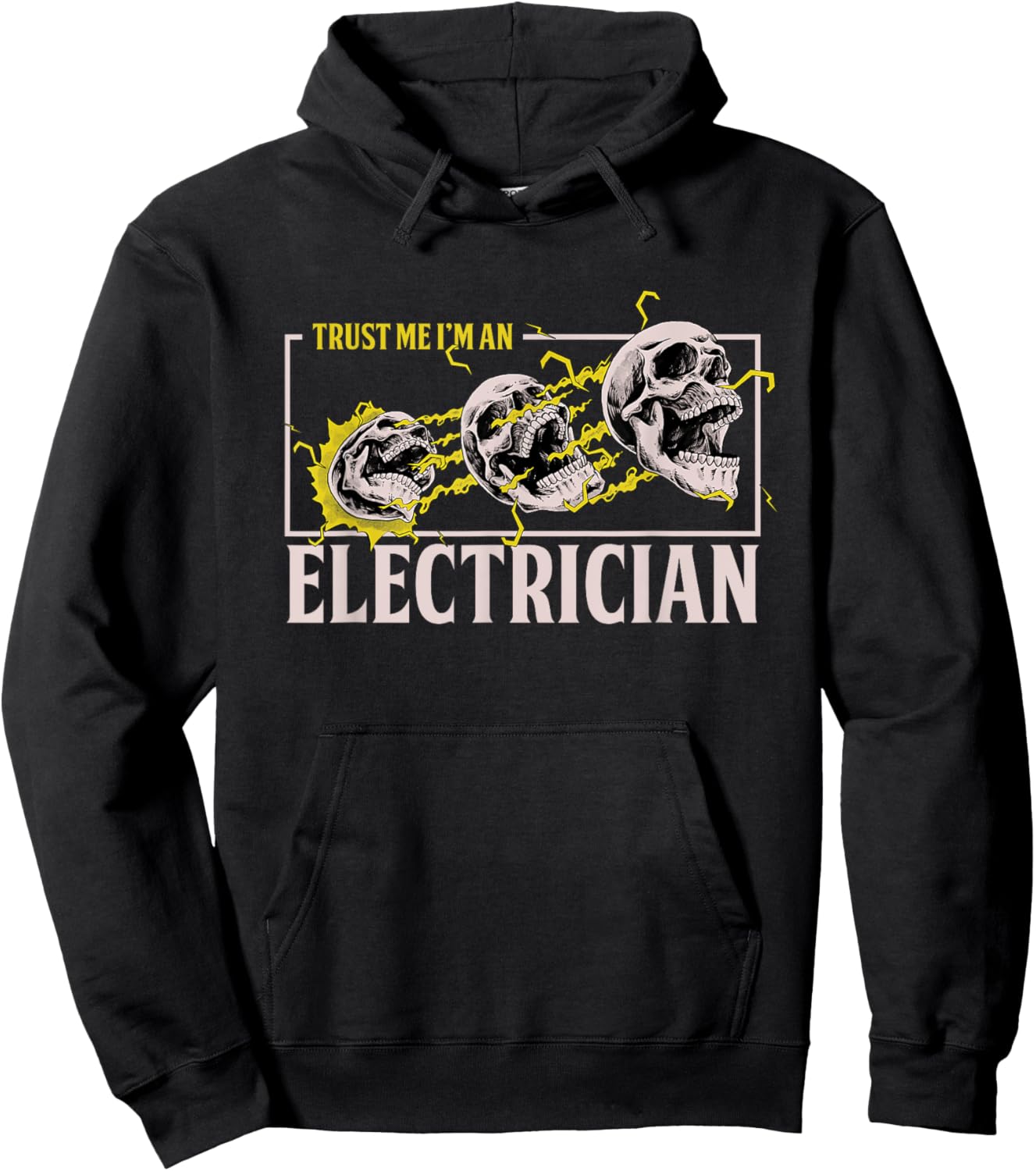 Electrician Craftsman Lineworker Lineman Voltage Electronics Hoodie - Hoodie | Black