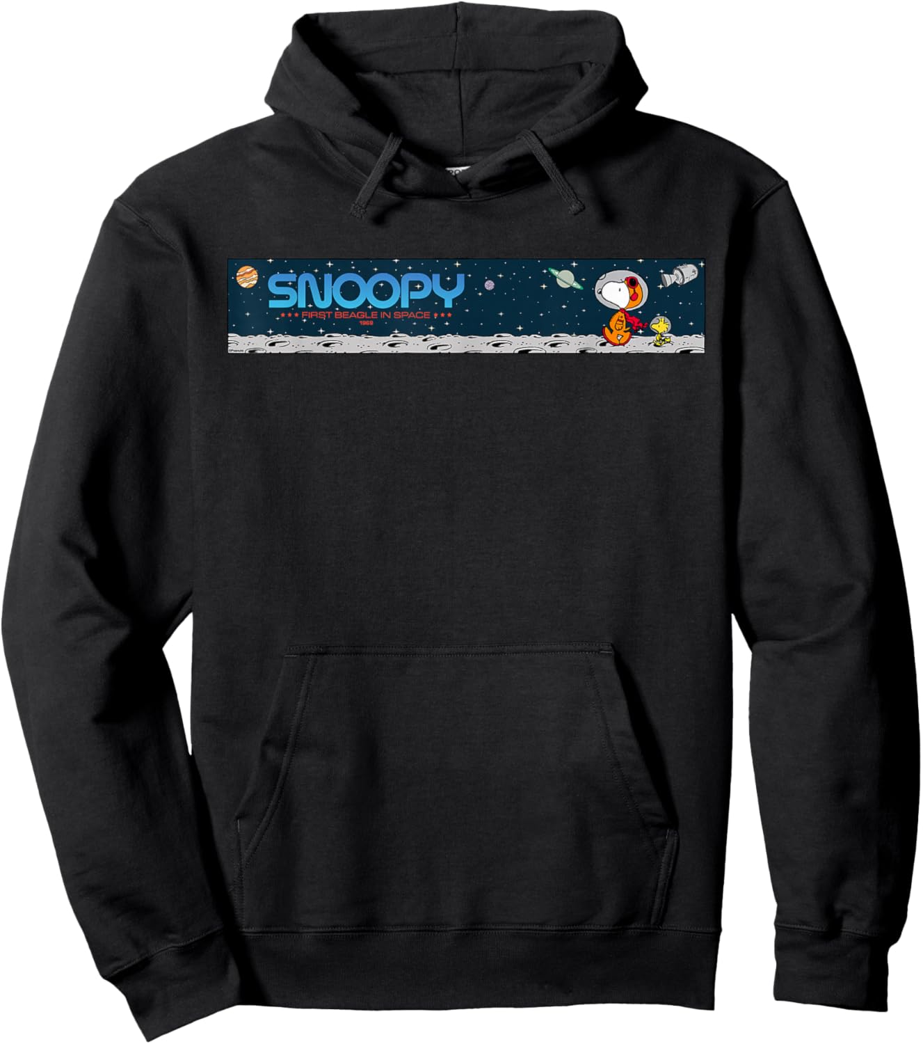 Peanuts Snoopy in Space Hoodie - Hoodie | Black