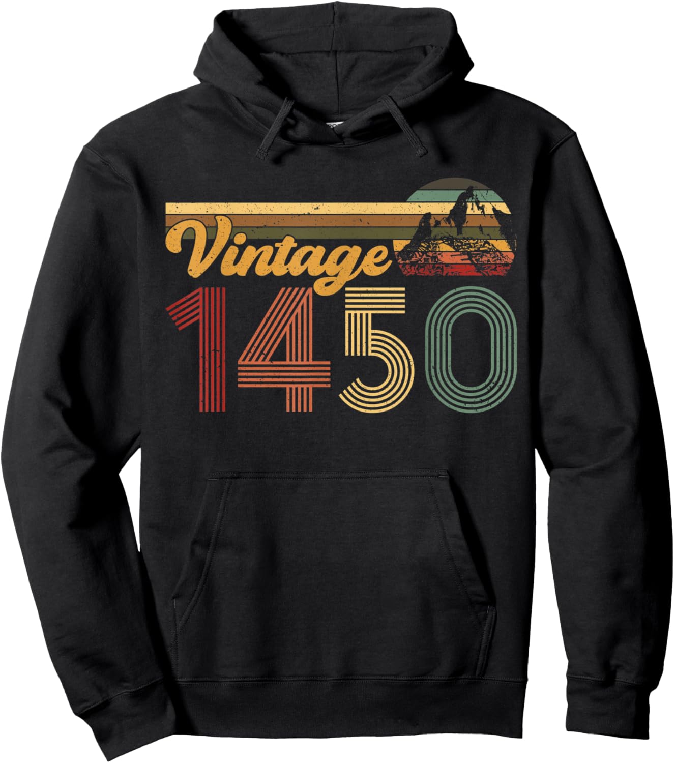 Machu Picchu Peru Inca Retro Vintage Vintage 1450 Hoodie - Hoodie | Black