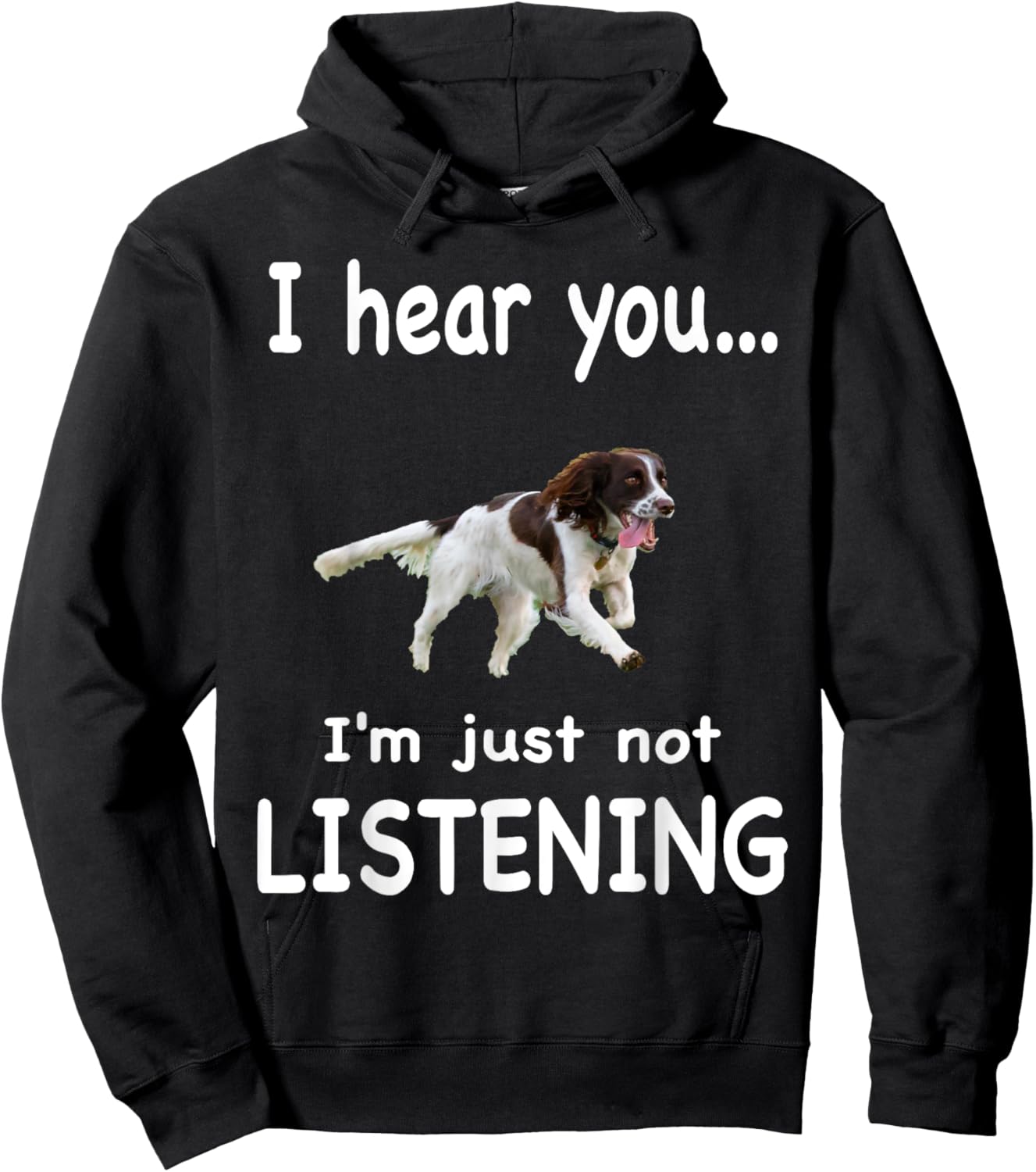 English Springer Spaniel Dog - English Springer Spaniel Women Hoodie - Hoodie | Black