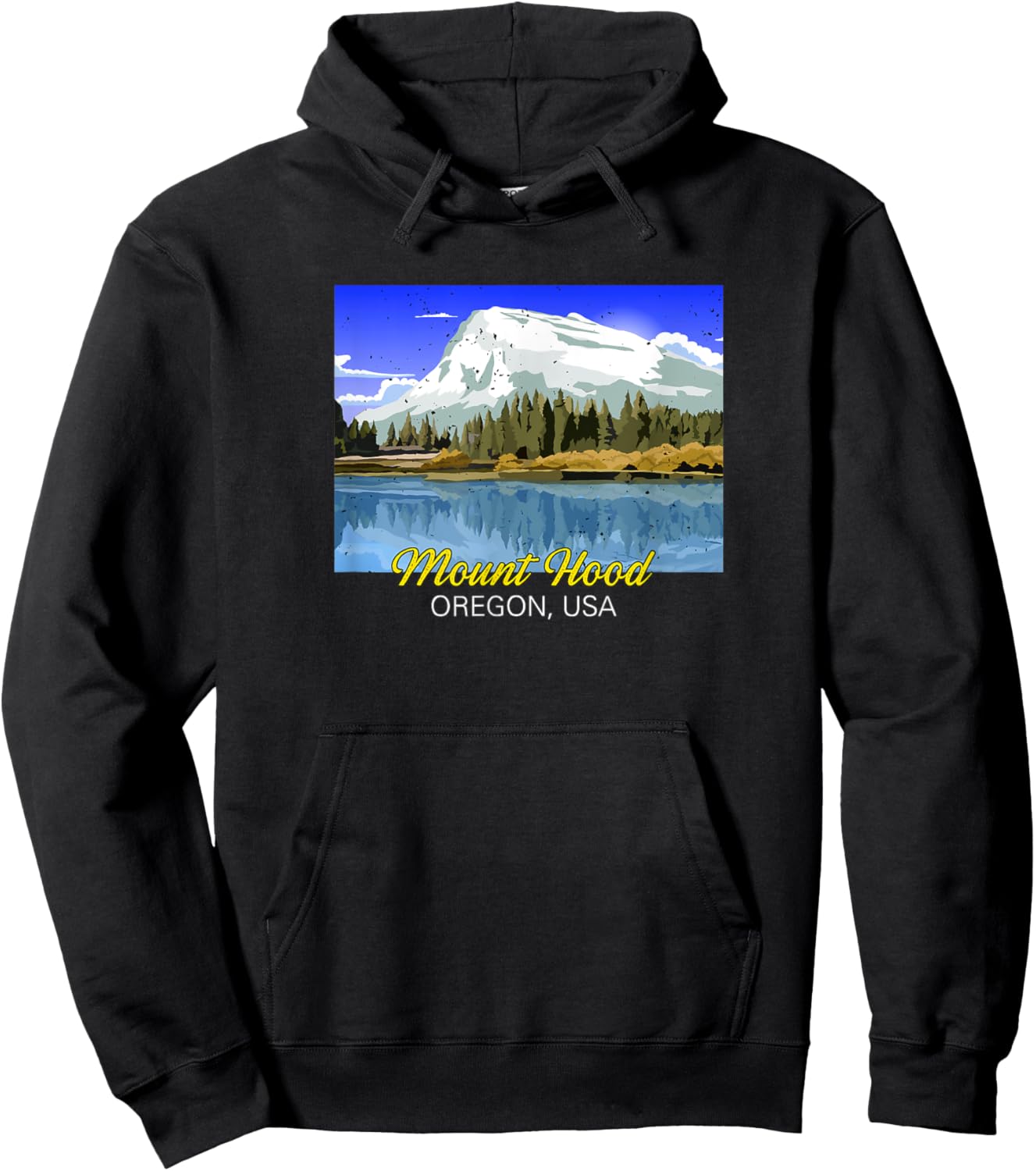 Mount Hood in Oregon Hoodie - Hoodie | Black
