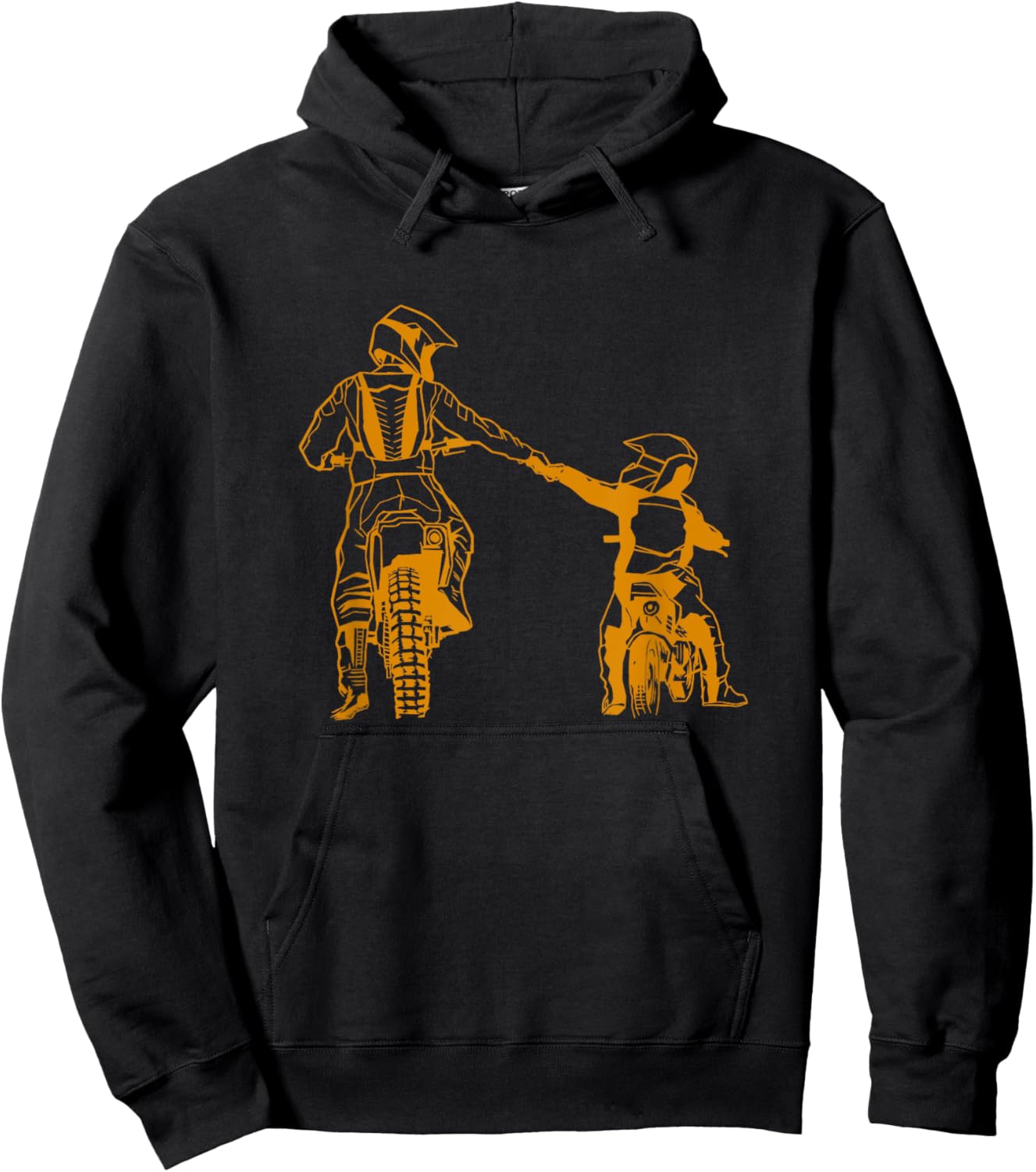 Motocross As Father As Son Gift Motorcycle Cross Hoodie - Hoodie | Black