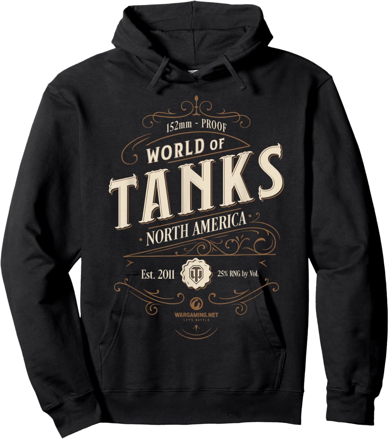 World of Tanks Vintage Label (Light) Hoodie - Hoodie | Black