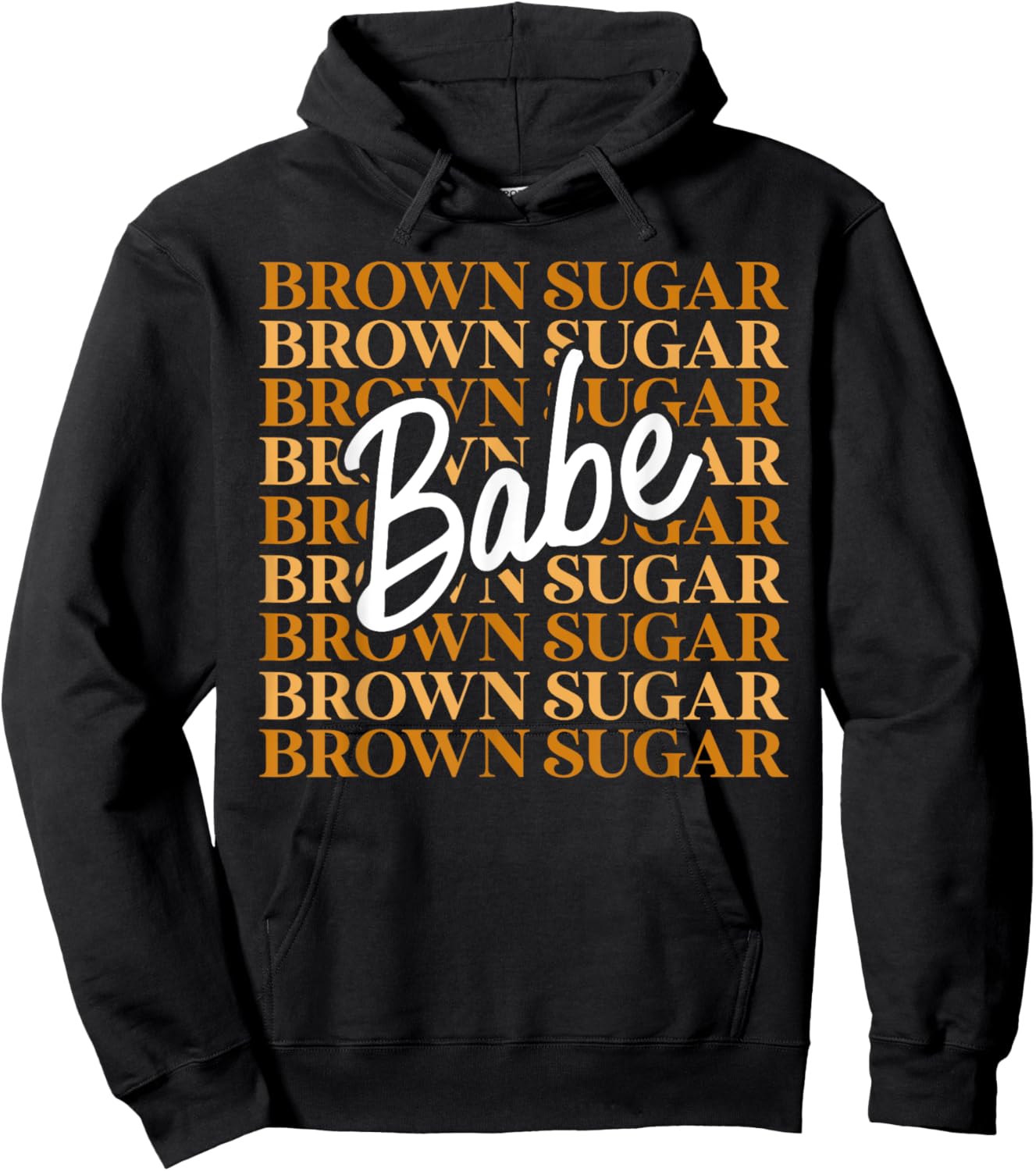 Brown Sugar Babe Black African Melanin Pride Retro Vintage Hoodie - Hoodie | Black