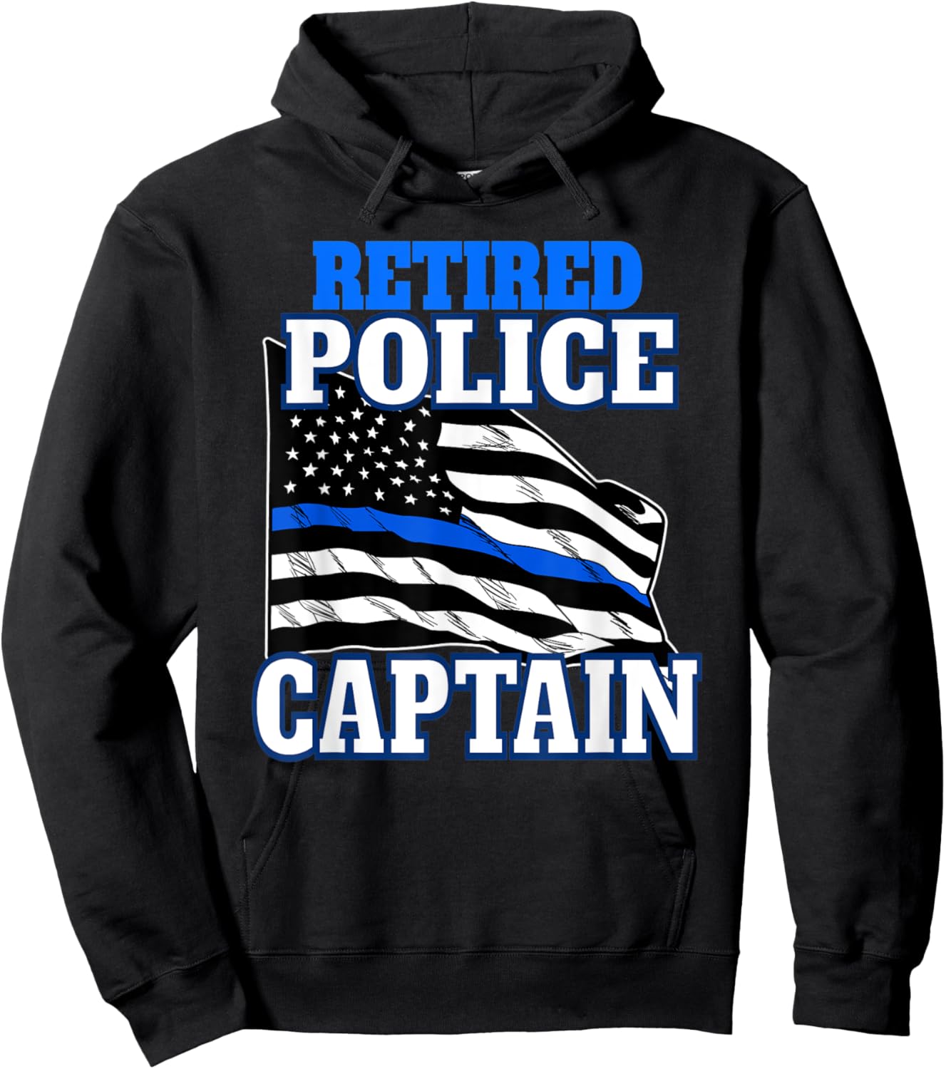 Retired Police Captain Police Officer Retirement Hoodie - Hoodie | Black