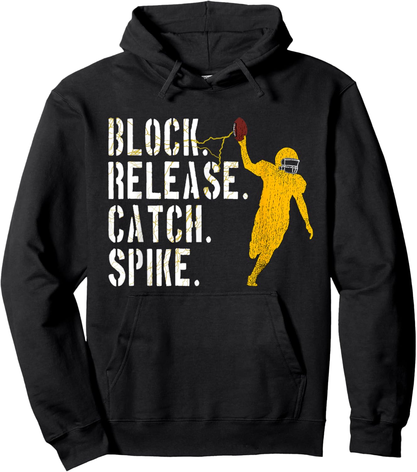 Block Release Catch Spike, National Tight End Day 2022 Hoodie - Hoodie | Black