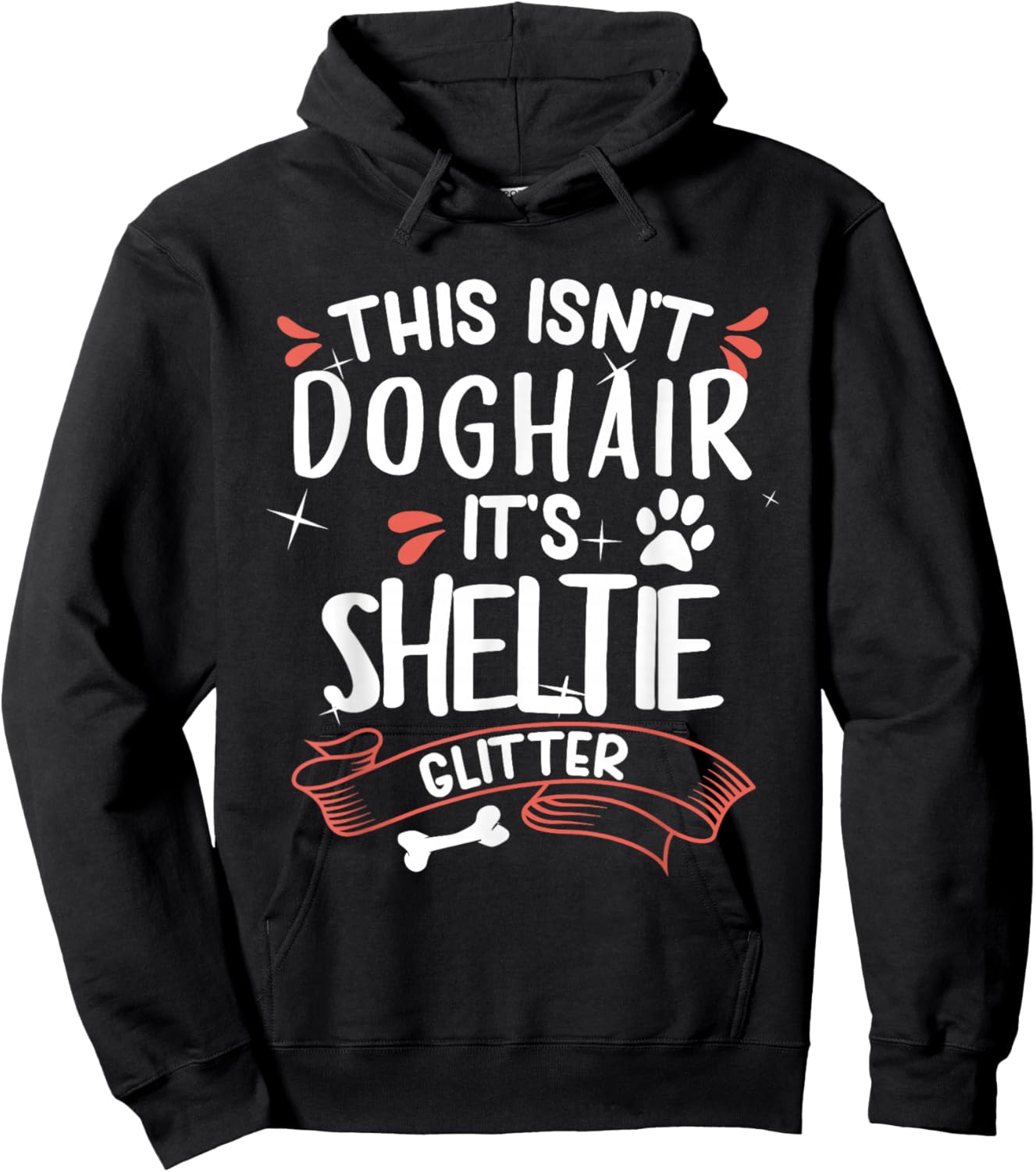 Shetland Sheepdog Shirt Men Women Sheltie Dog Mom Dog Lover Hoodie - Hoodie | Black