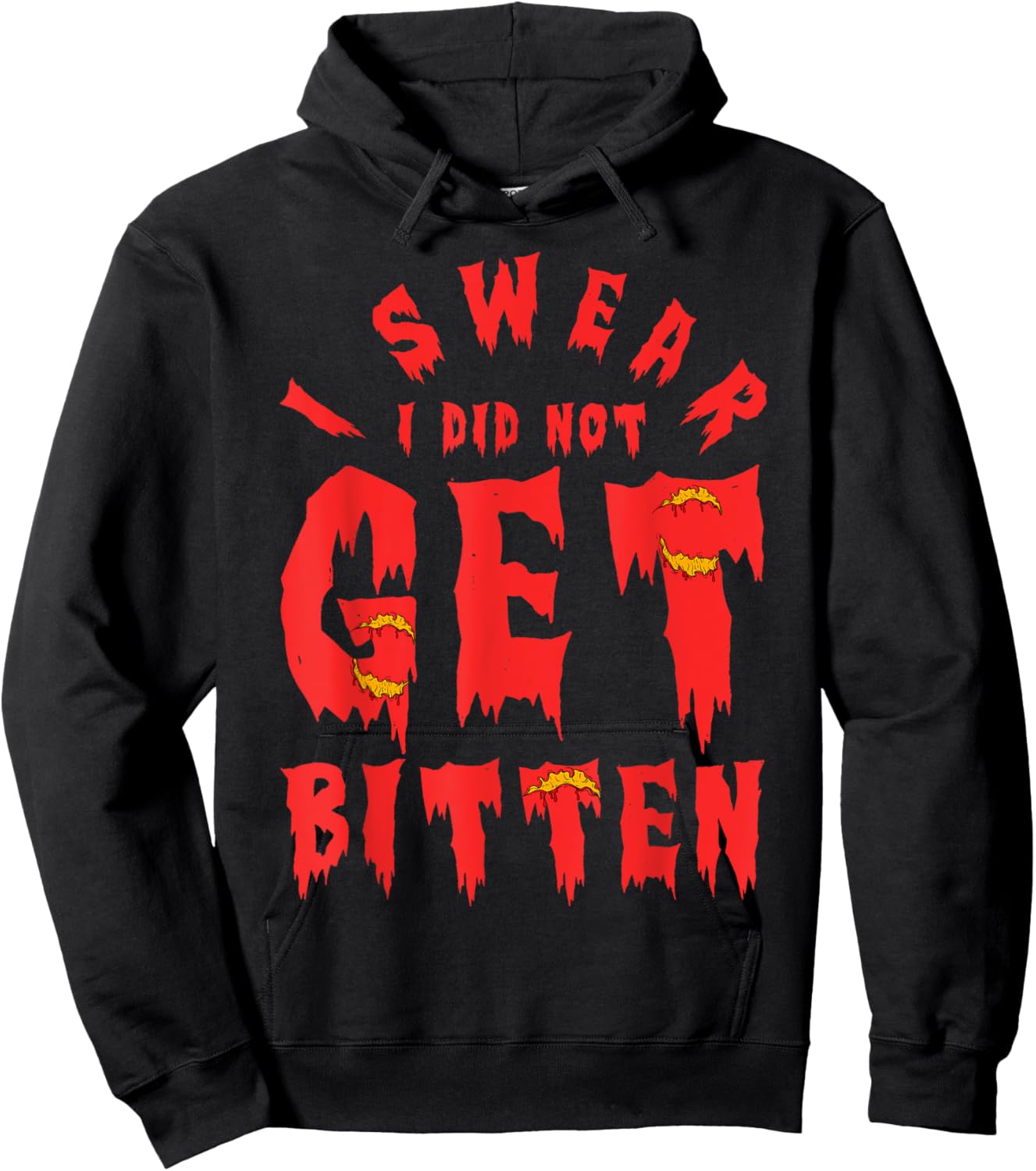 I Swear, I Was Not Bitten Hilarious Zombie Hoodie - Hoodie | Black