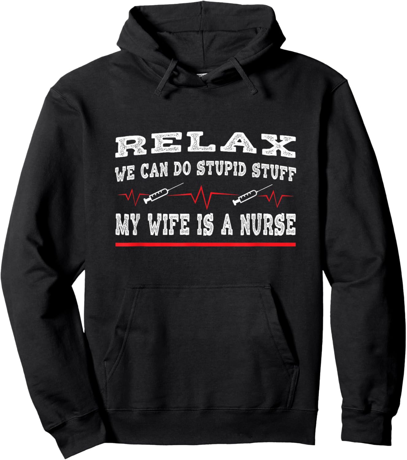 My wife is a nurse husband Hoodie - Hoodie | Black