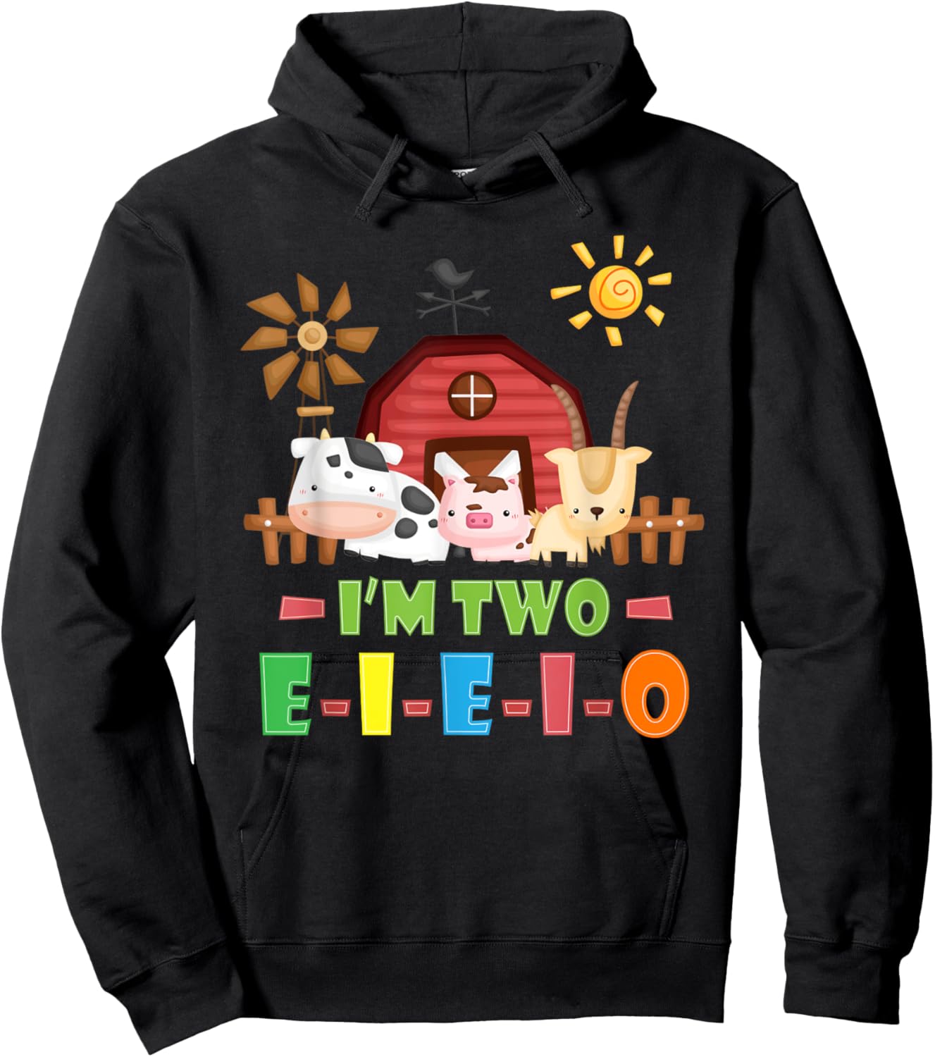 Nursery Rhymes for Kids o Toddler or Old McDonald had a Farm Hoodie - Hoodie | Black