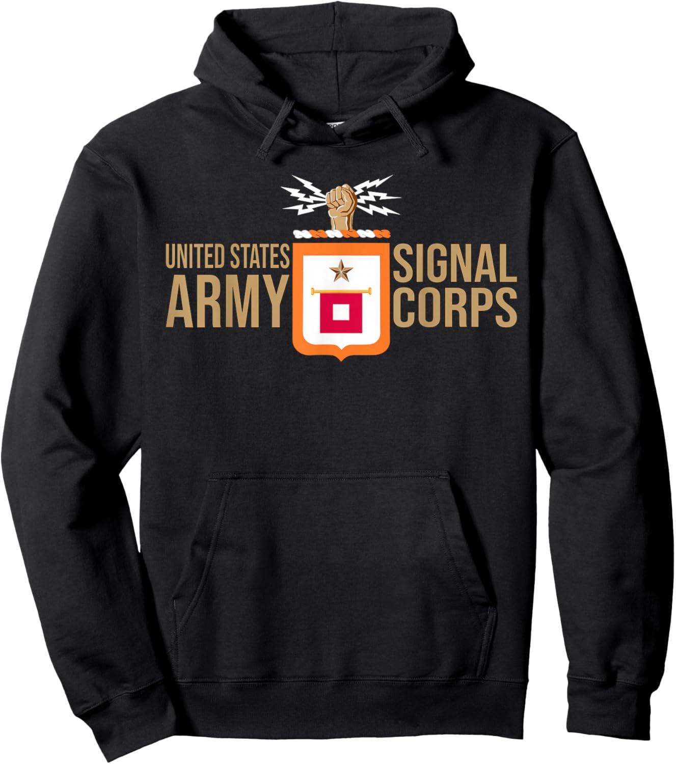 Army Signal Corps Branch Usasc Us Hoodie - Hoodie | Black