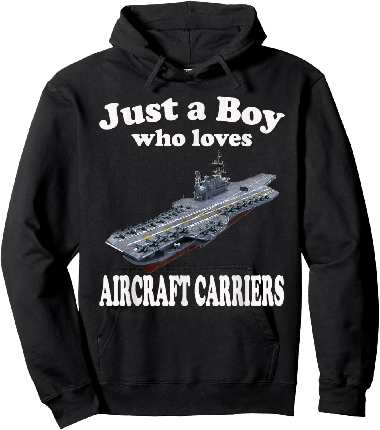 Aircraft Carrier USS Midway CVA-41 CVB-41 Adults Kids Hoodie - Hoodie | Black