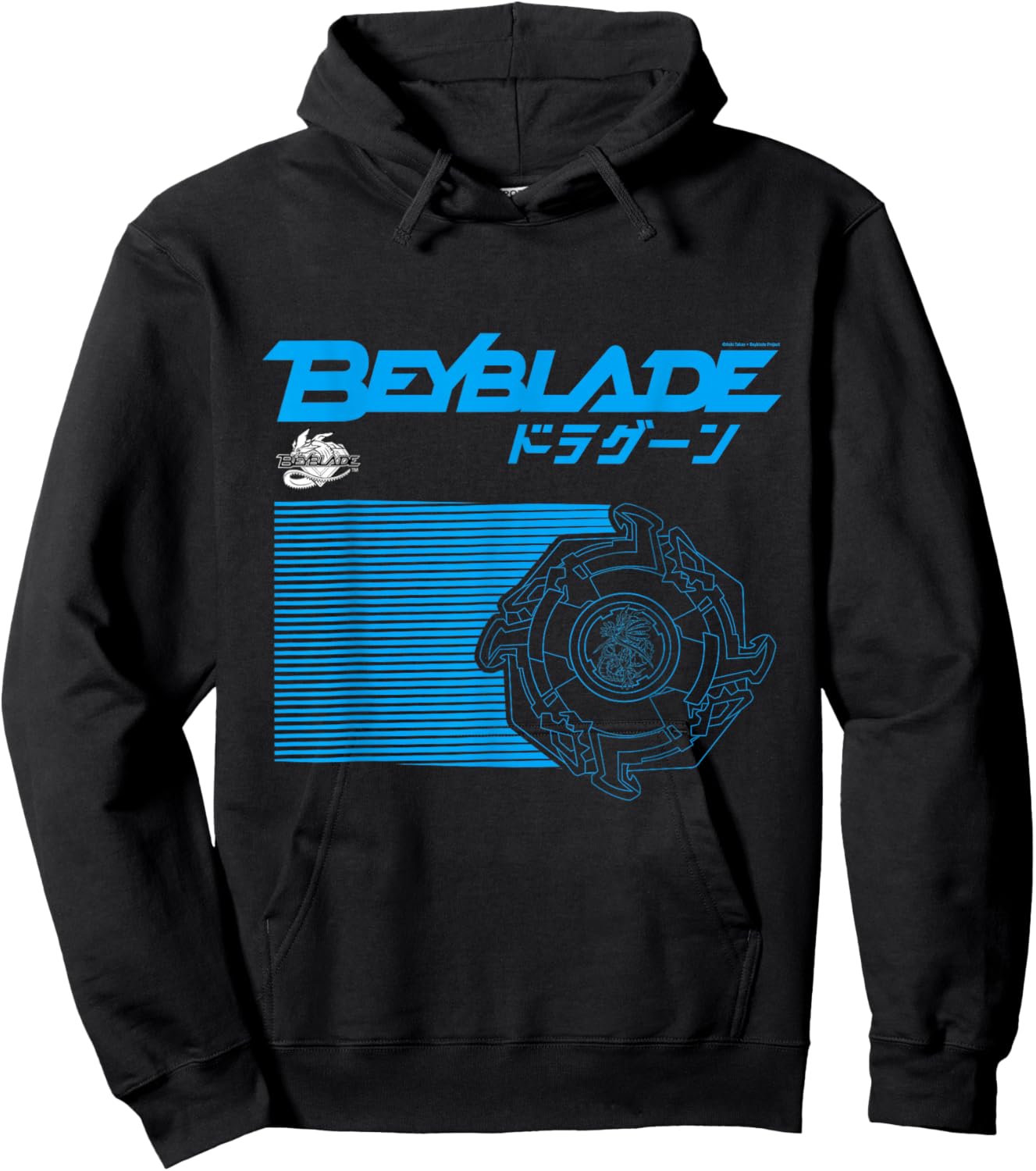 Beyblade Dragoon Light Blue Hoodie - Hoodie | Black