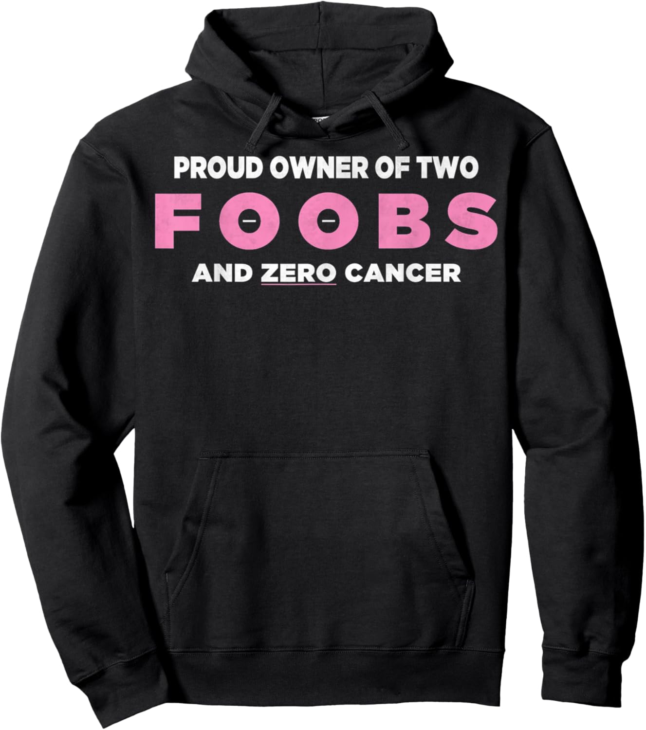 Funny Breast Cancer Design - Mastectomy Recovery Hoodie - Hoodie | Black