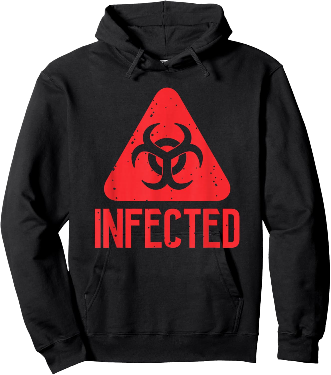 Infected Biohazard Symbol | Zombie Apocalypse Hoodie - Hoodie | Black