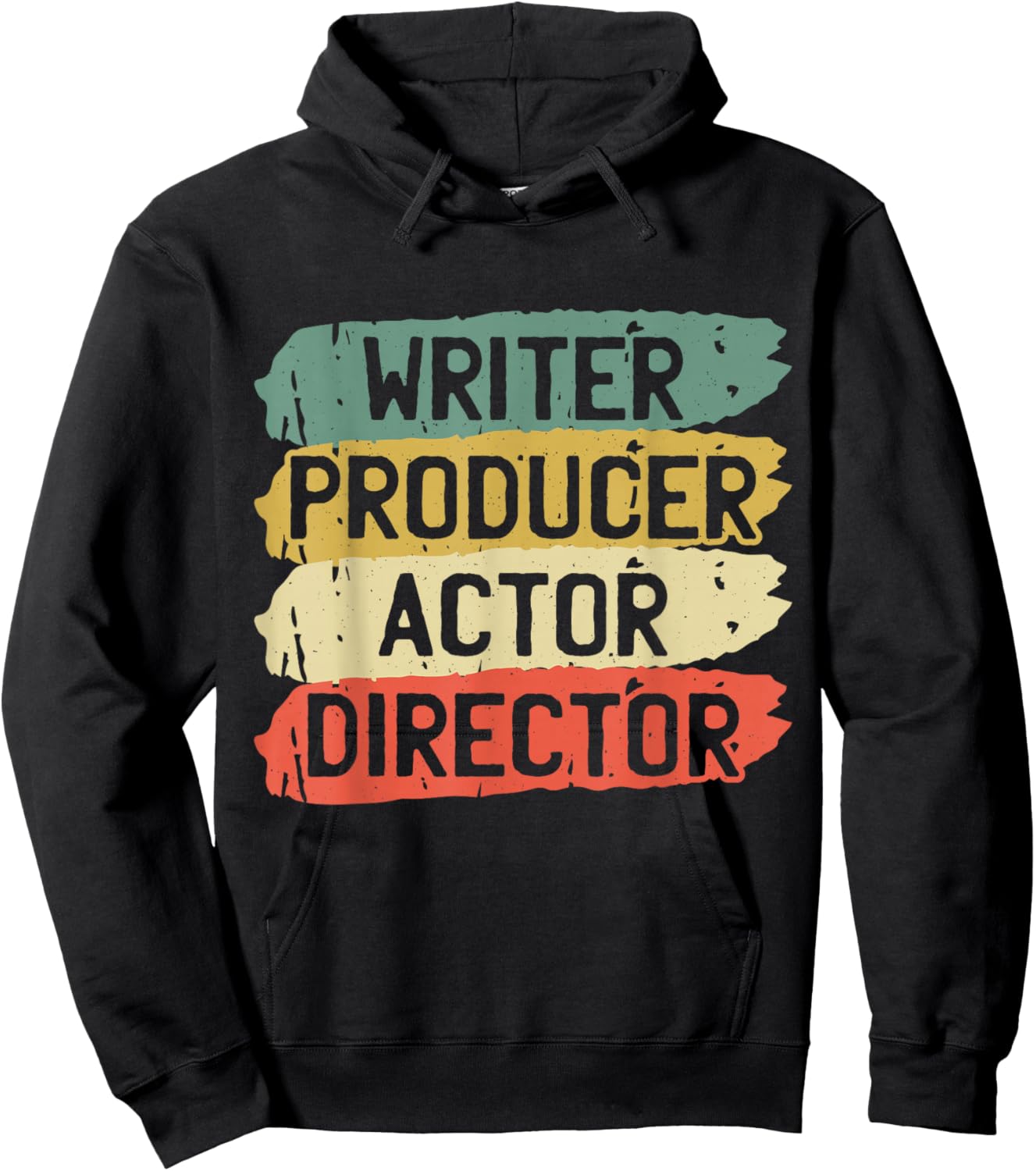 Retro Filmmaker Producer Writer Actor and Movie Director Small Hoodie - Hoodie | Black