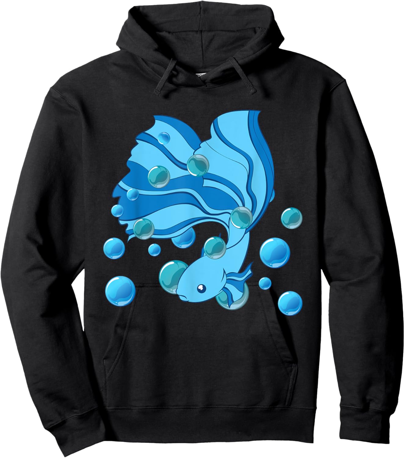 Freshwater Aquarium Siamese Fighting Fish Lover Betta Fish Hoodie - Hoodie | Black
