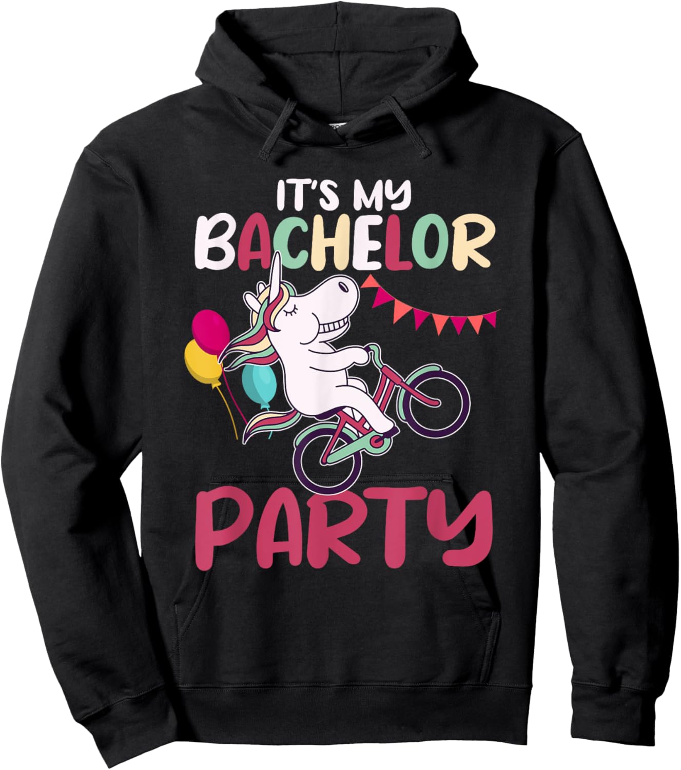 It's My Bachelor Party For Groom Naughty Funny Men Hoodie - Hoodie | Black