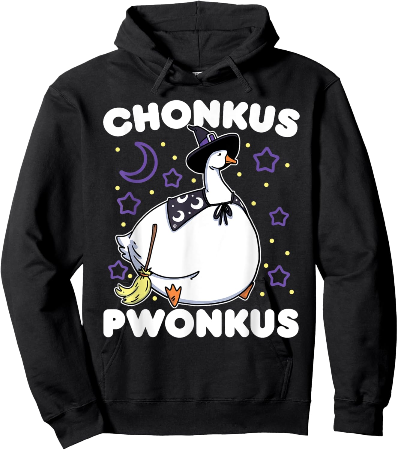 Honkus Ponkus Halloween Goose Meme Parody Chonkus Pwonkus Hoodie - Hoodie | Black
