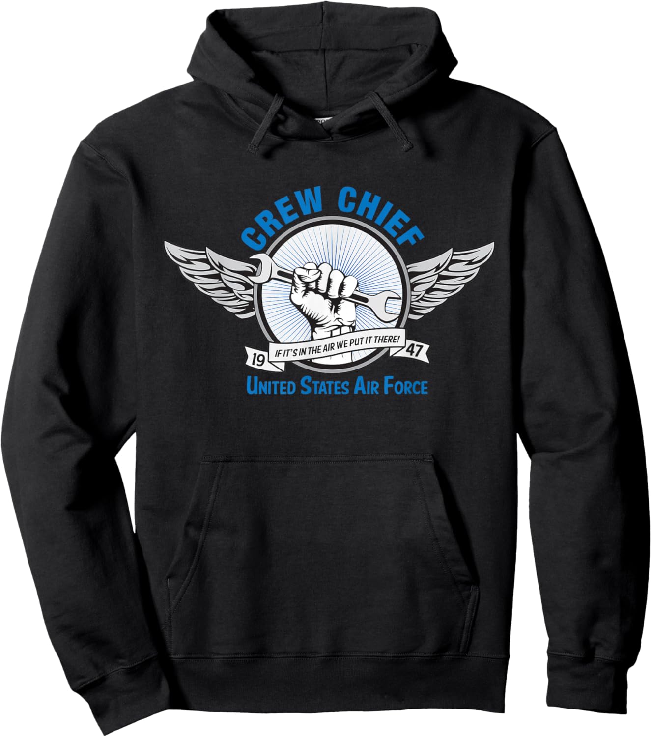 Crew Chief - United States Air Force Hoodie - Hoodie | Black