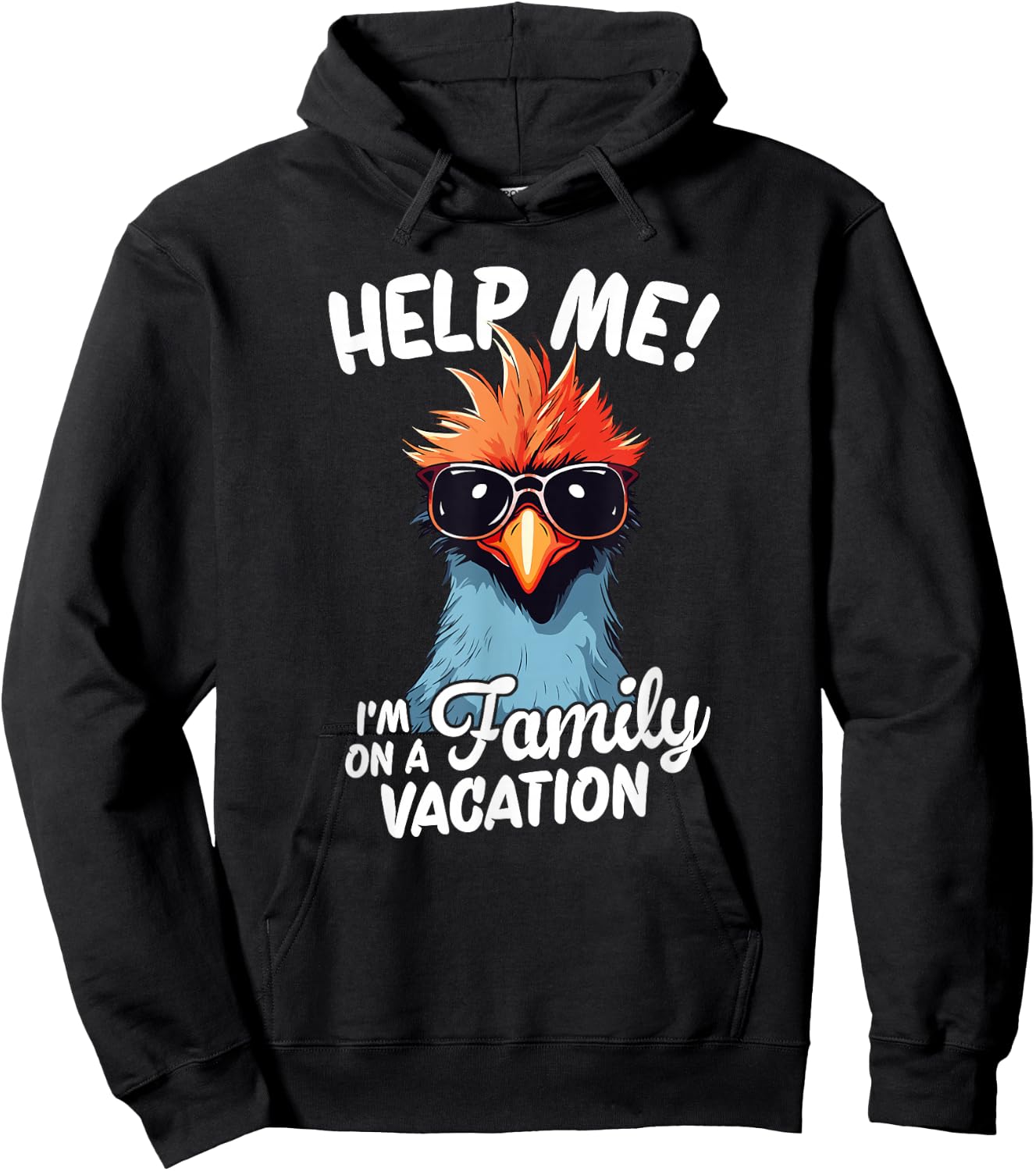 Help Me I'm On A Family Vacation Hoodie - Hoodie | Black
