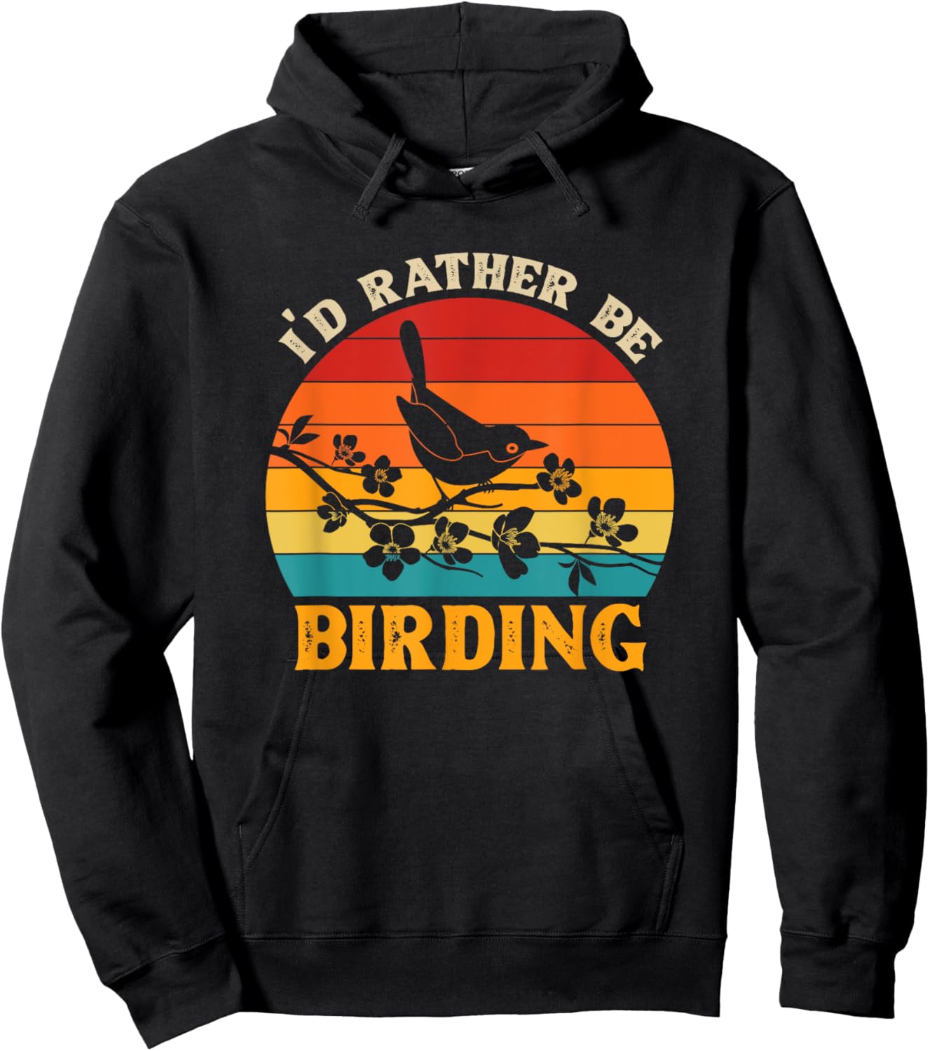 I'd Rather Be Birding Bird Watcher Hoodie - Hoodie | Black