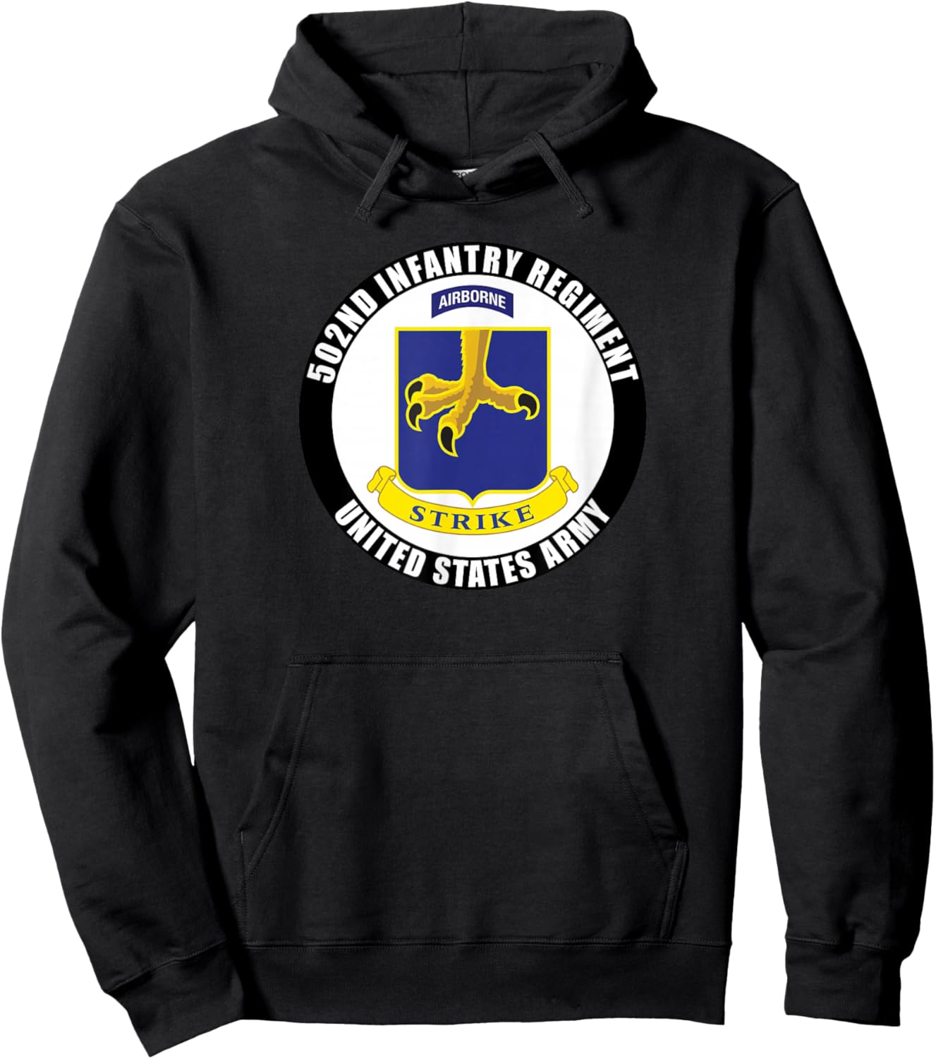 502nd Infantry Regiment United States Army Military Veteran Hoodie - Hoodie | Black
