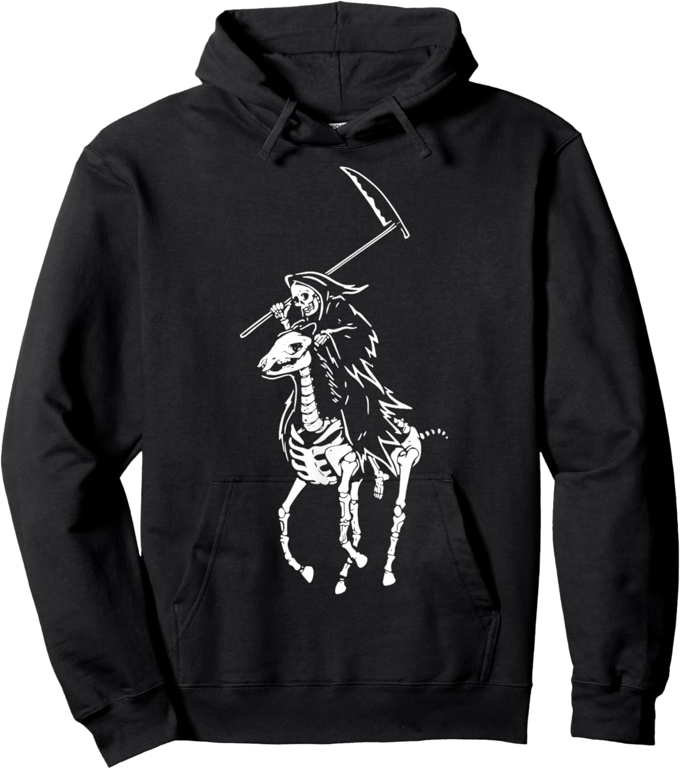 Polo Grim Reaper Vintage Death Hoodie - Hoodie | Black