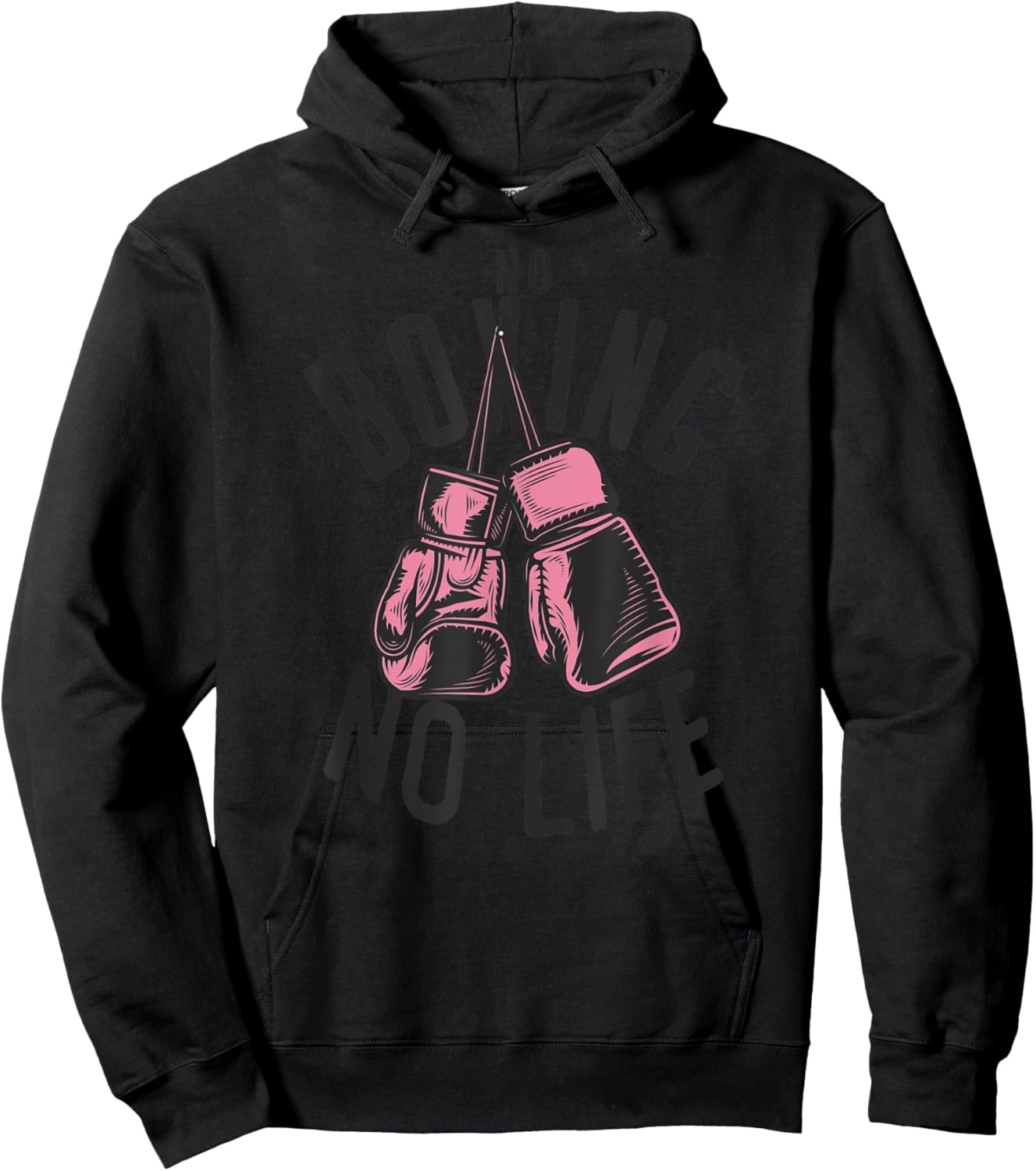 No Boxing No Life training or workout Boxers Gloves Hoodie - Hoodie | Black