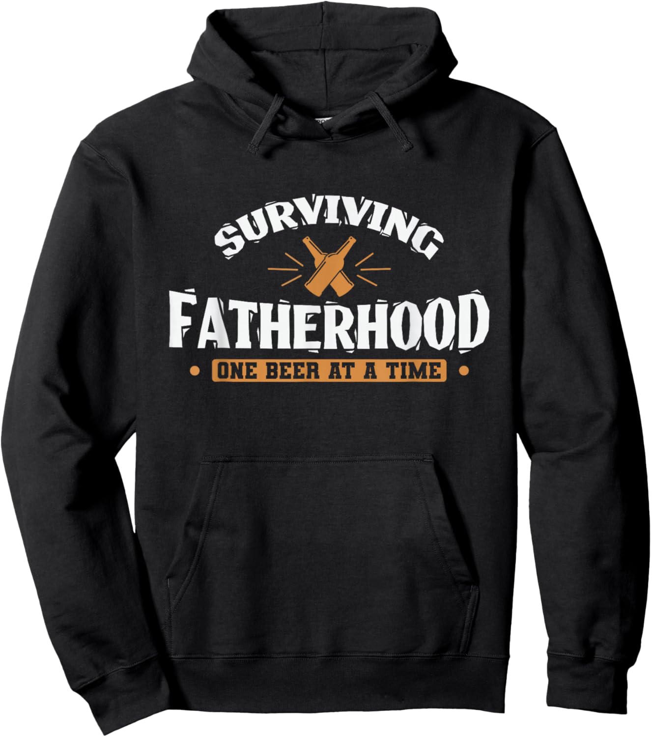 Surviving Fatherhood one Beer at a Time Papa Hoodie - Hoodie | Black