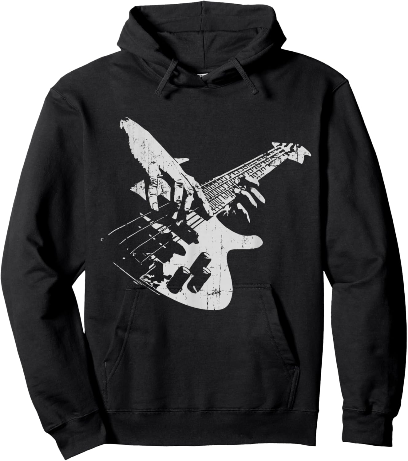 Bass Guitar Vintage for Bassist Hoodie - Hoodie | Black