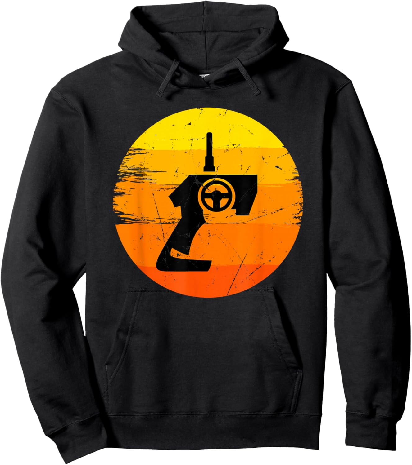 Retro Drag Racing RC Car Enthusiast Mini Car Slot Car Racer Hoodie - Hoodie | Black