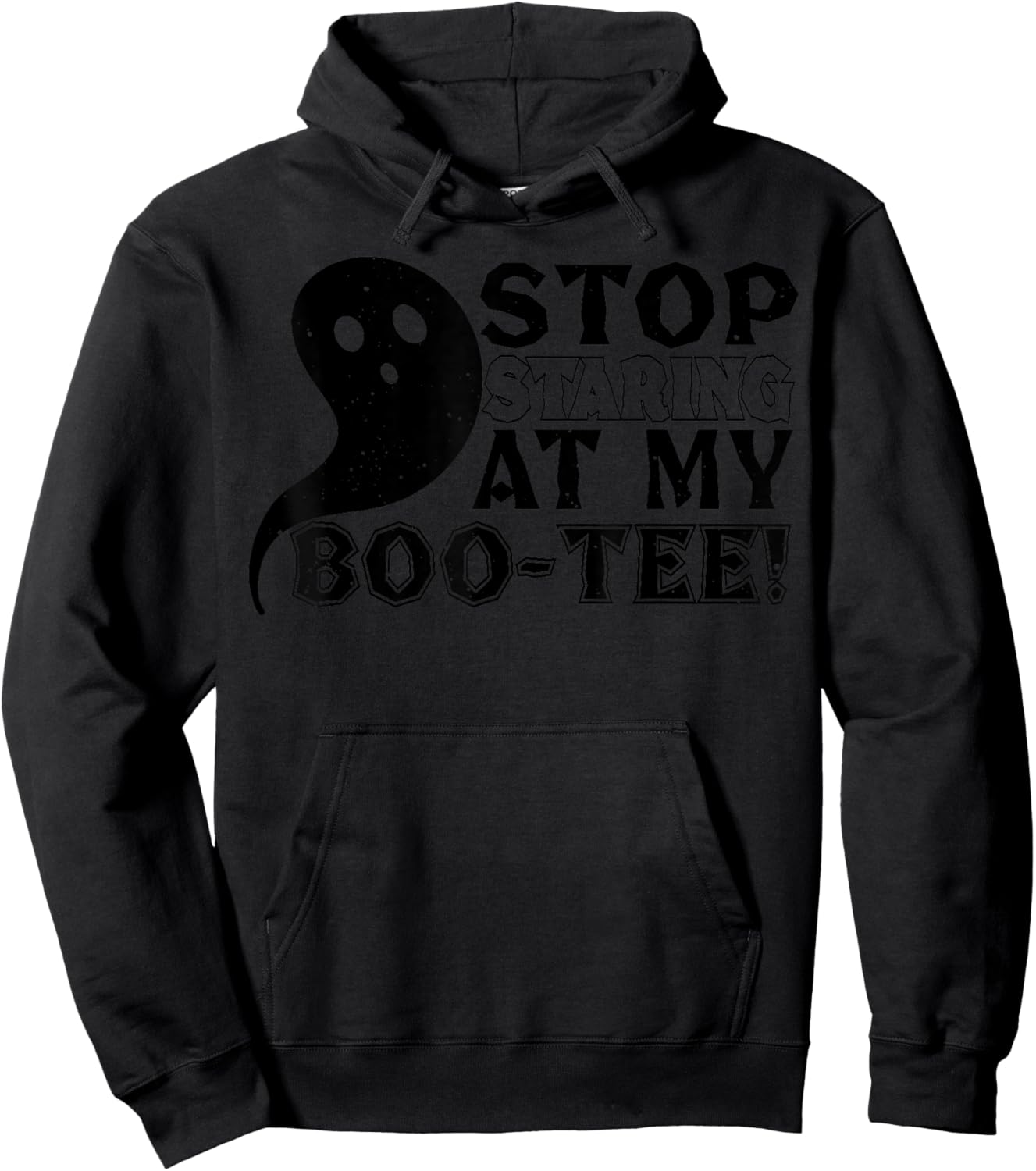 Stop Staring At My Boo - Funny Halloween Hoodie - Hoodie | Black