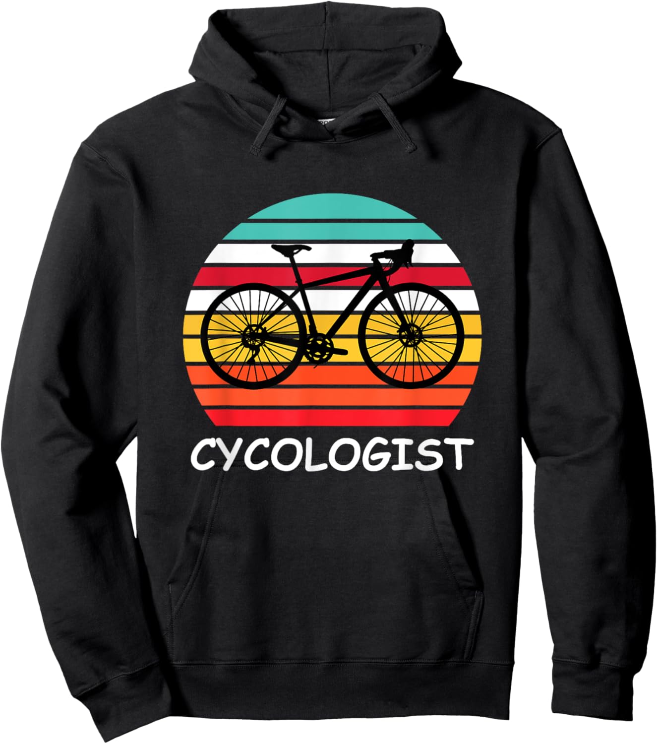 Cycologist Funny Vintage Cycling & Cyclist Hoodie - Hoodie | Black