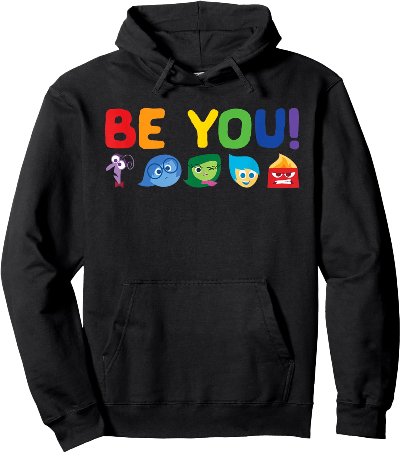 Disney Pixar Inside Out Be You Rainbow Small Hoodie - Hoodie | Black