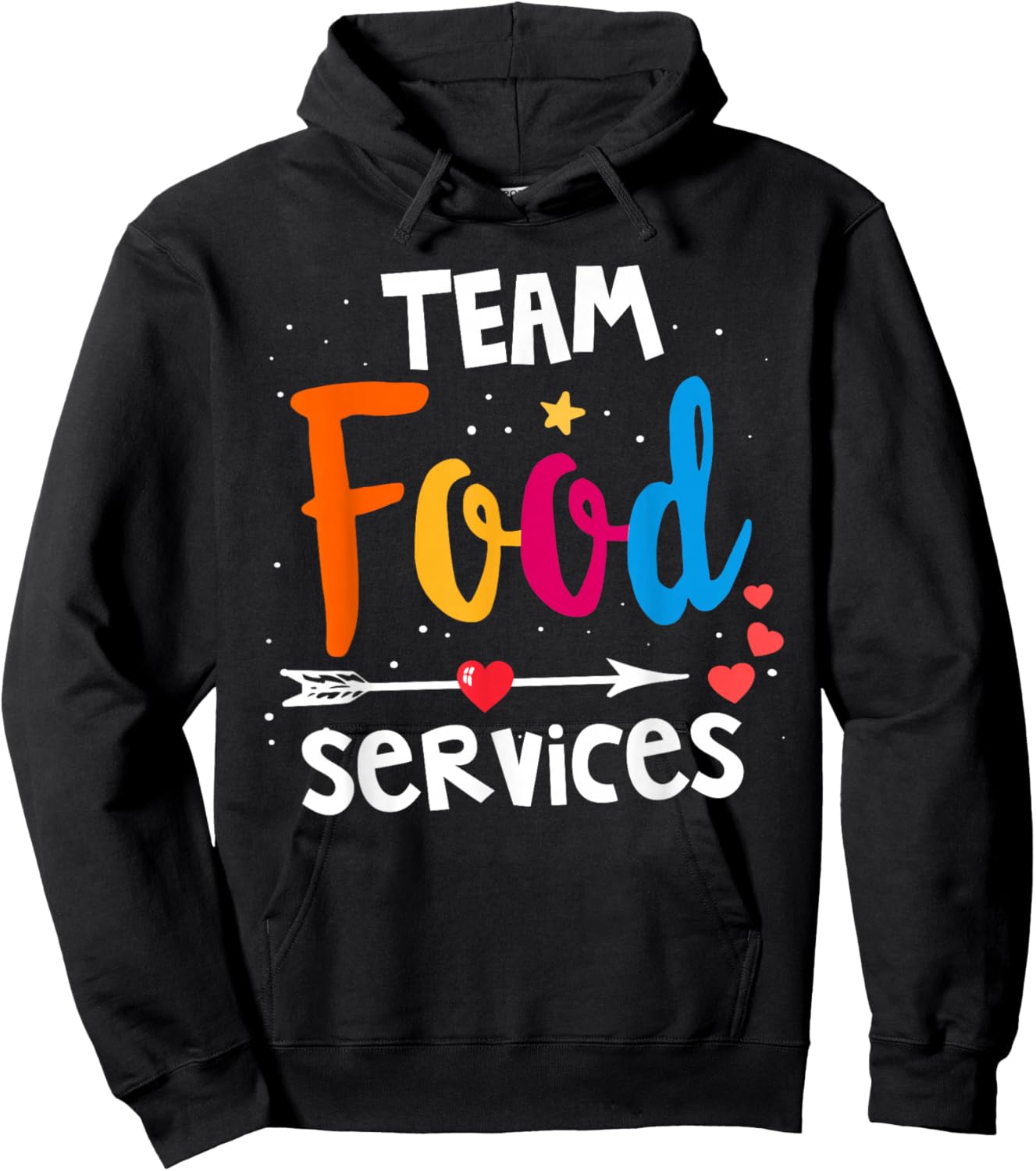 Food Services Team Cafeteria Crew Helper School Admin Squad Hoodie - Hoodie | Black