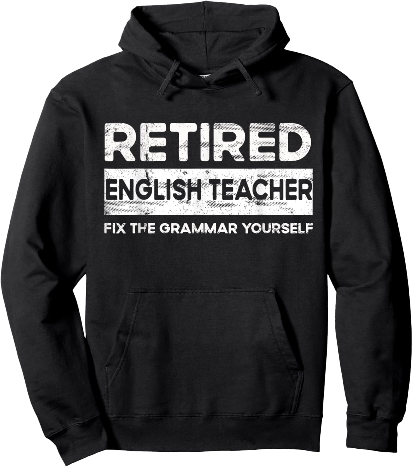 Funny English Teacher Retired English Teacher Women Hoodie - Hoodie | Black