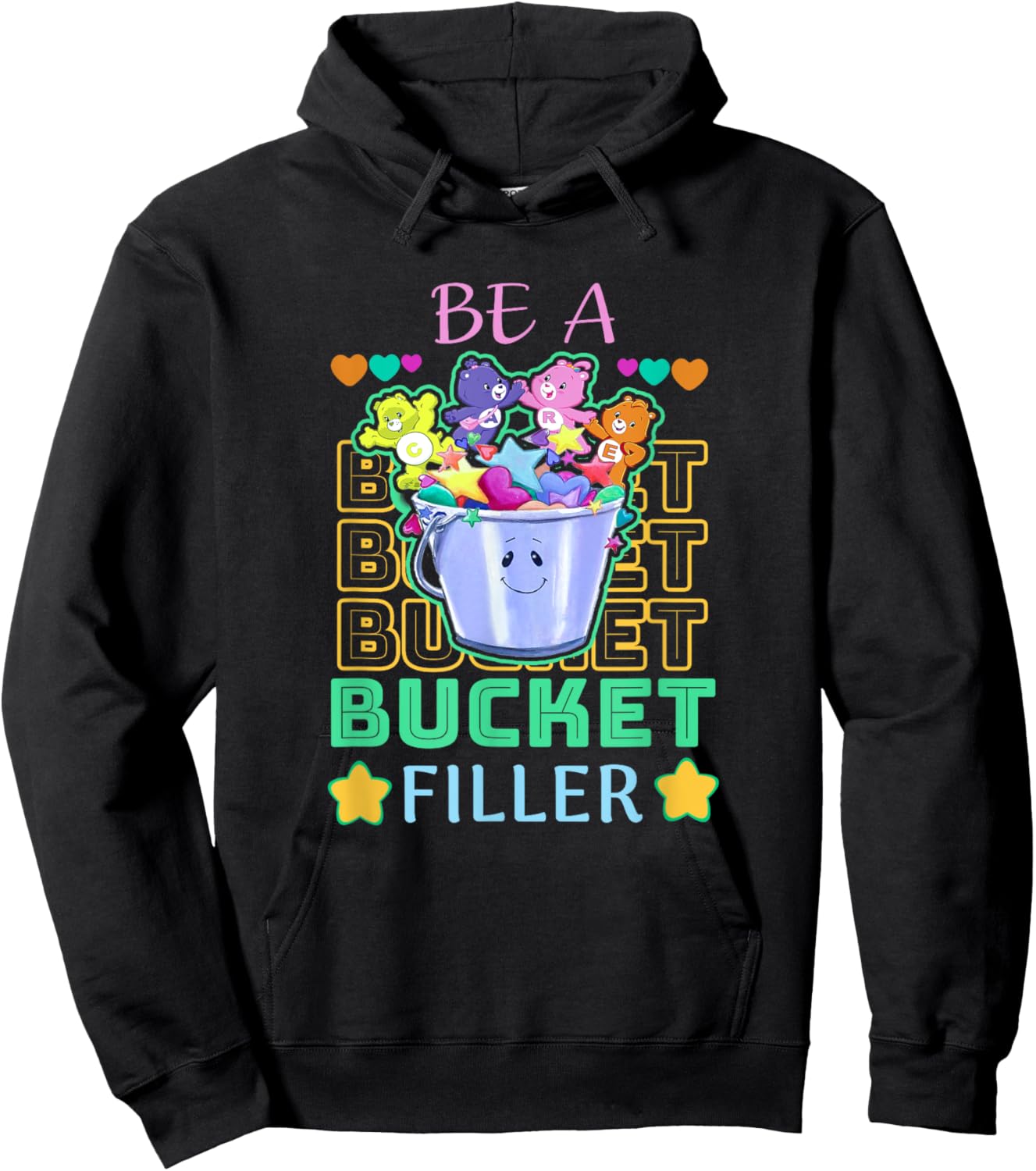 Be A Bucket Filler Teacher Growth Mindset Hoodie - Hoodie | Black