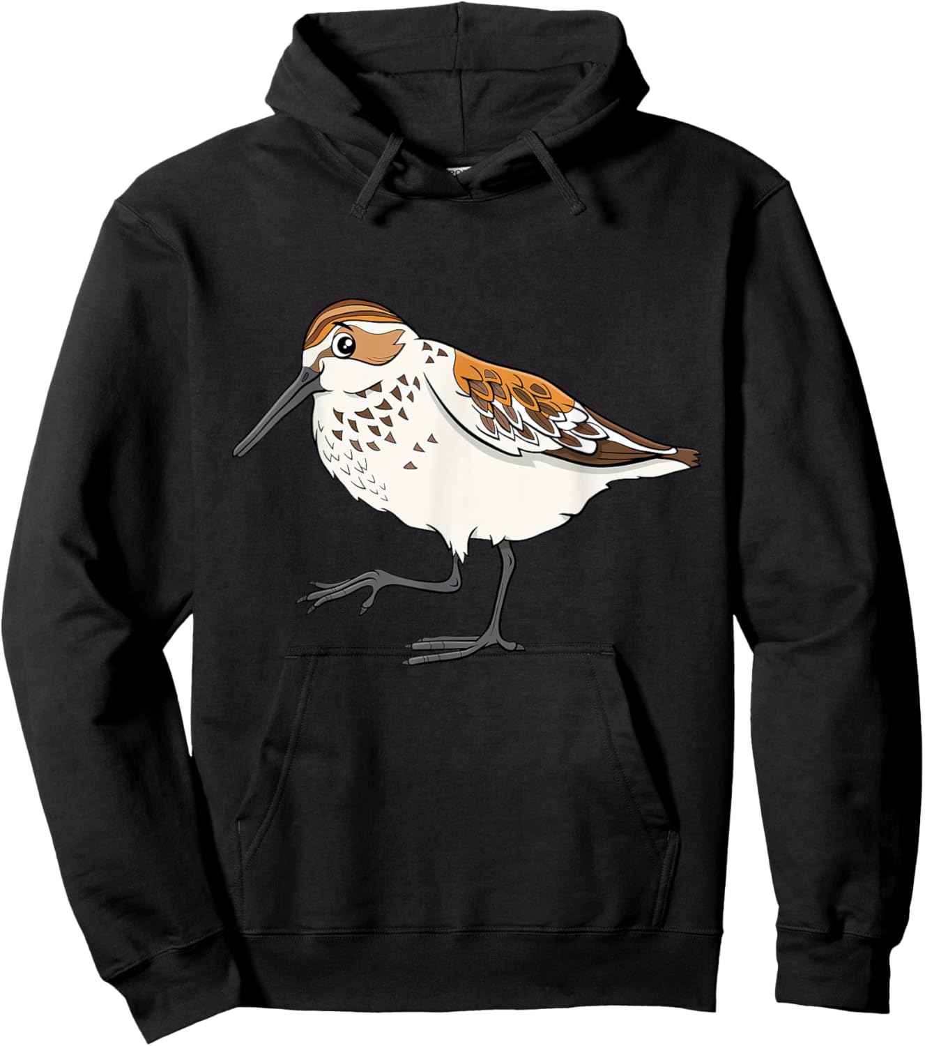 Sandpiper Art I Cute Sandpiper I Kids Sandpiper Bird Hoodie - Hoodie | Black